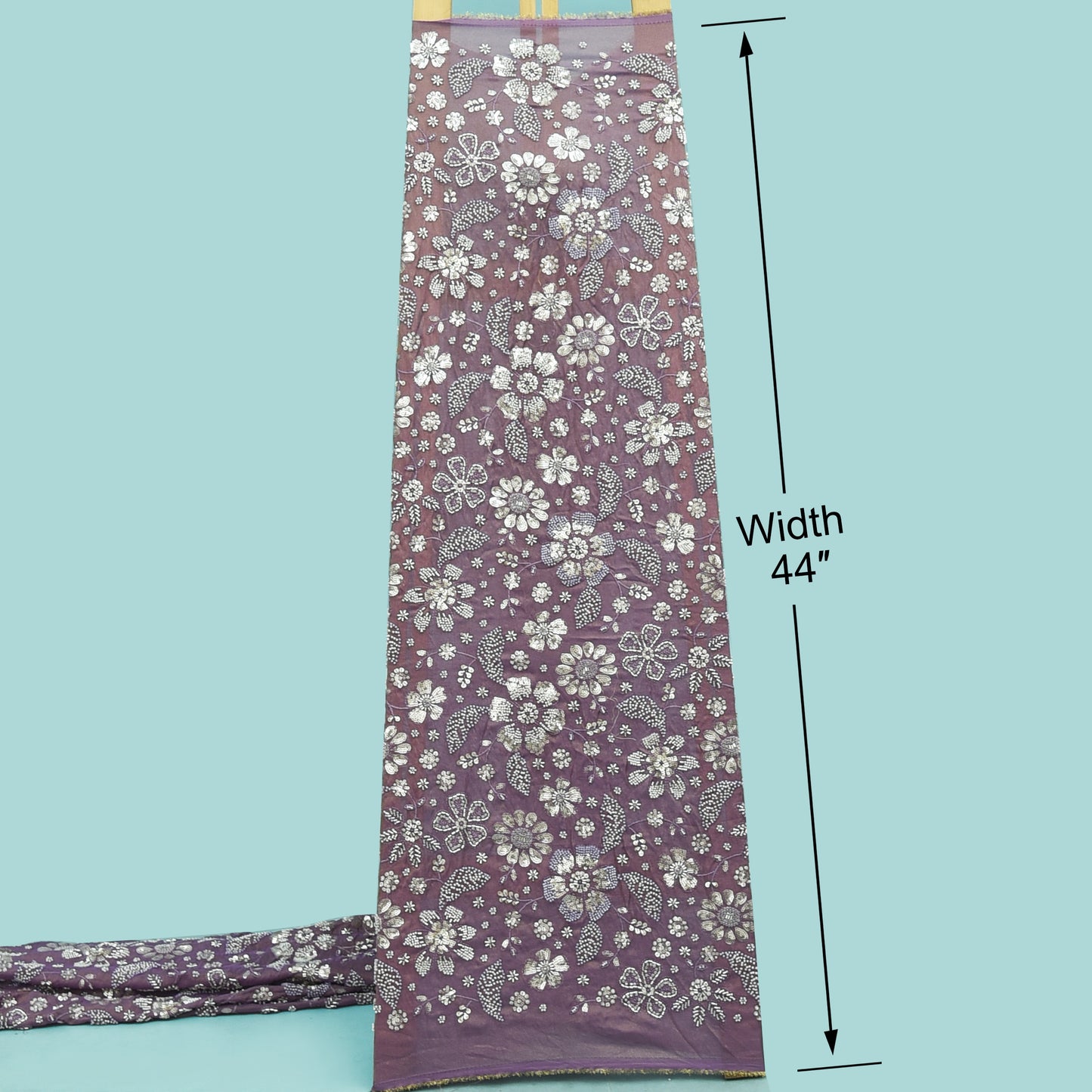 Sequins Tissue Embroidery Fabric