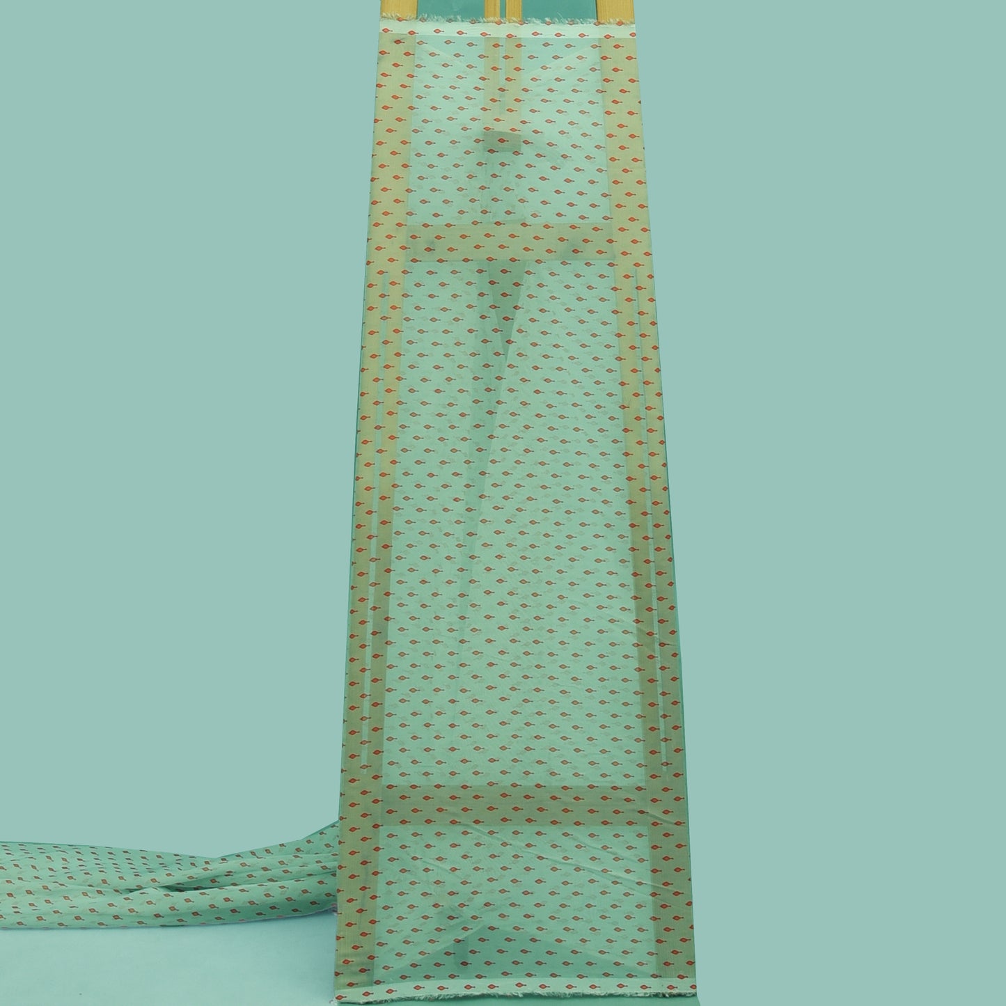 Multicolor Organza Print Fabric