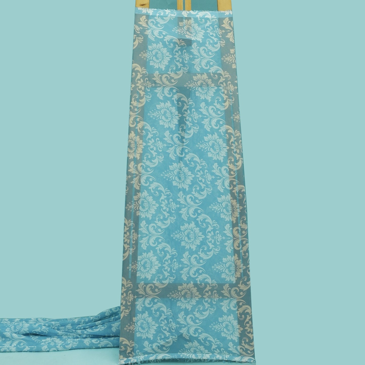 Multicolor Organza Print Fabric