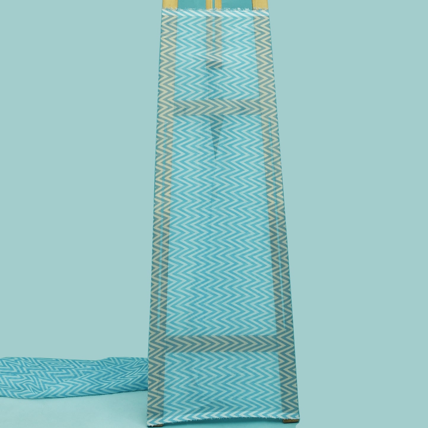 Multicolor Organza Print Fabric