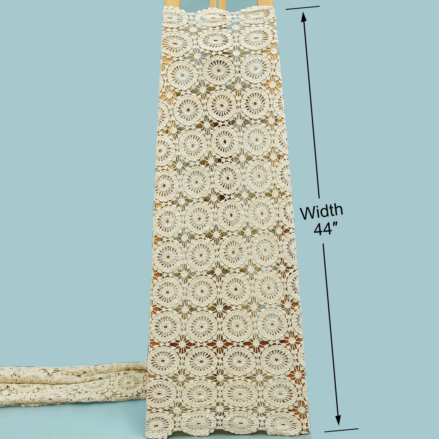 Off White Color Cutwork Cotton Embroidery Fabric