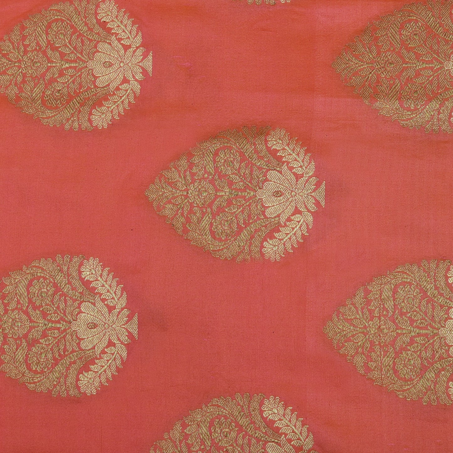 Pink Color Pure Brocade Fabric