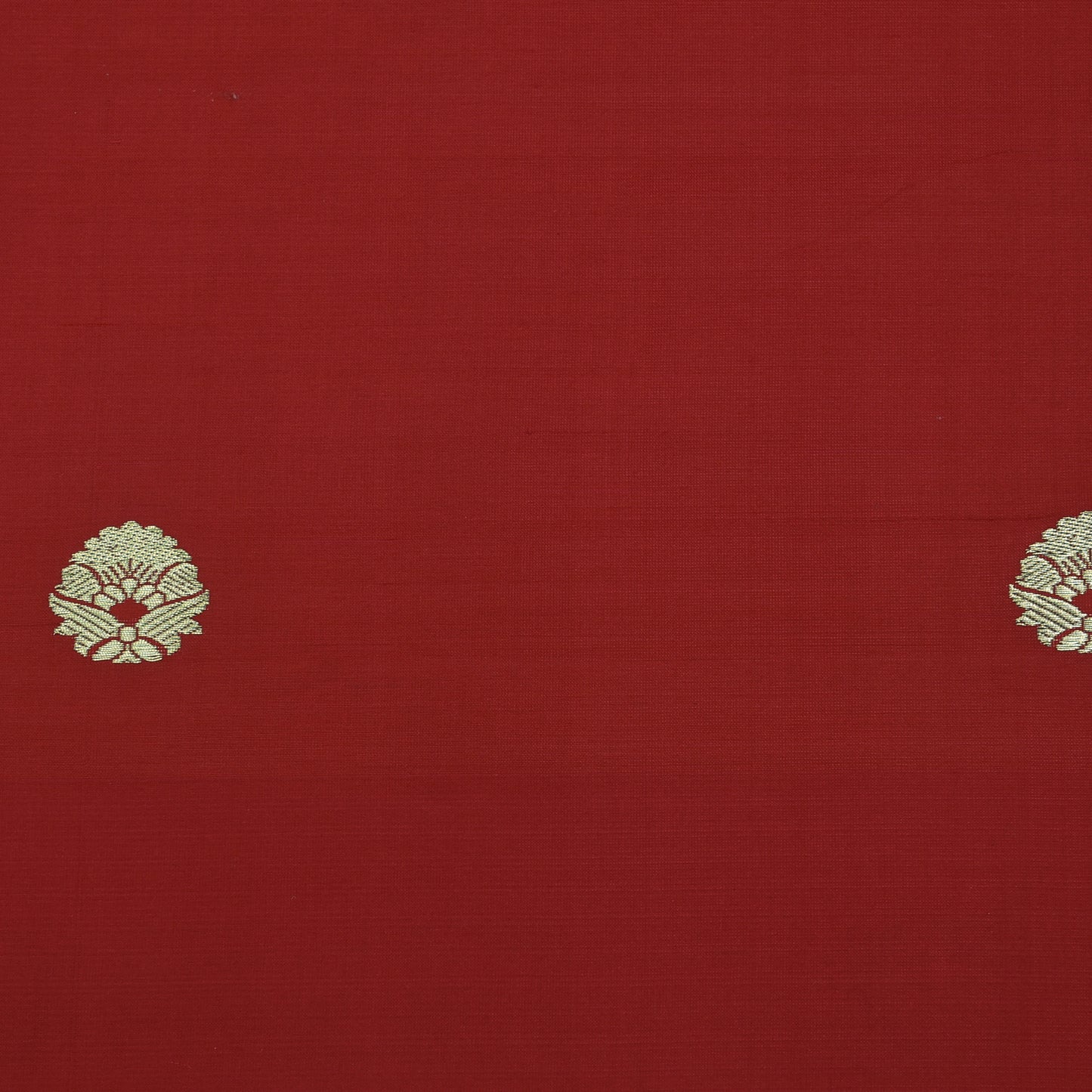 Red Color Pure Silk Booti Fabric