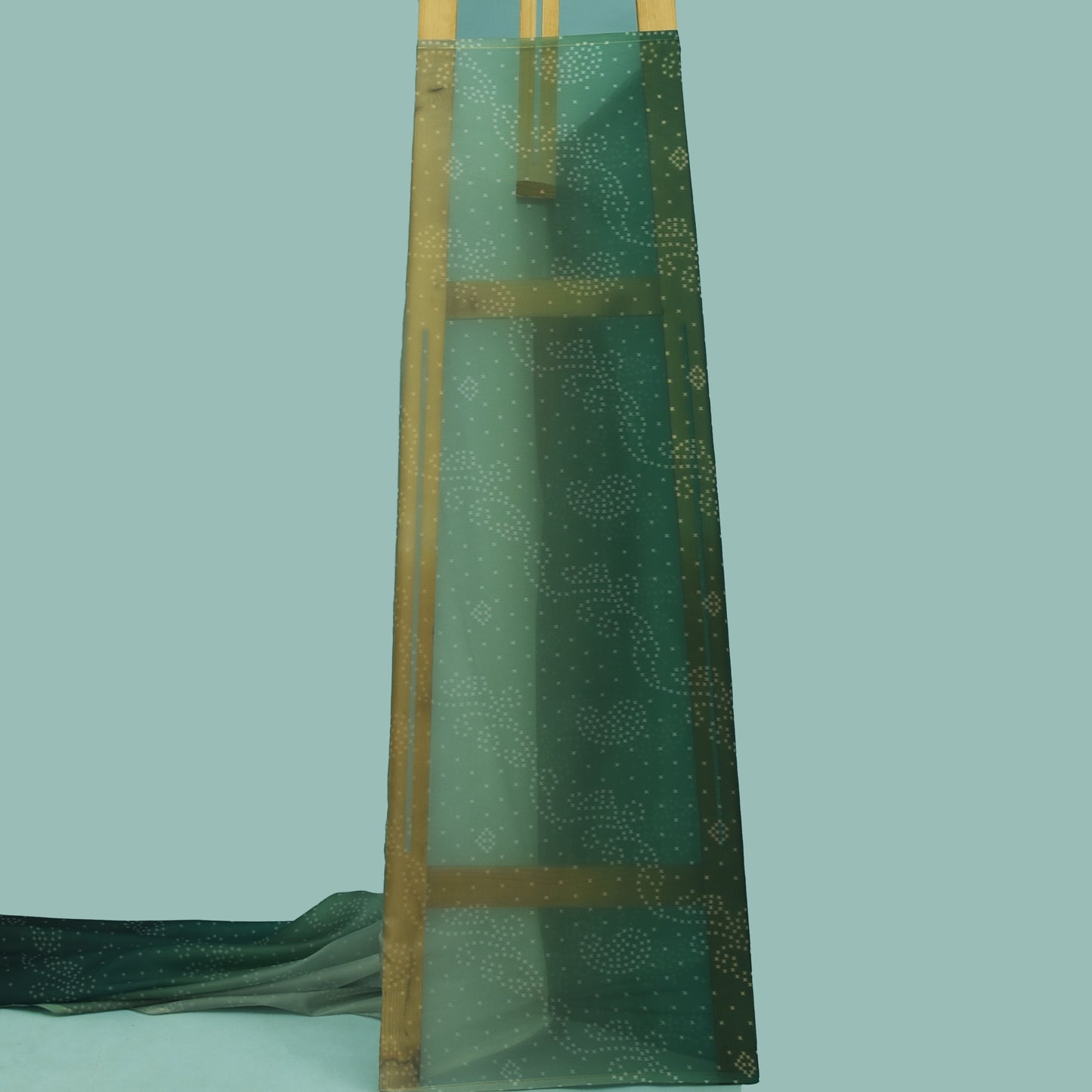 Multicolor Satin Organza Print Fabric