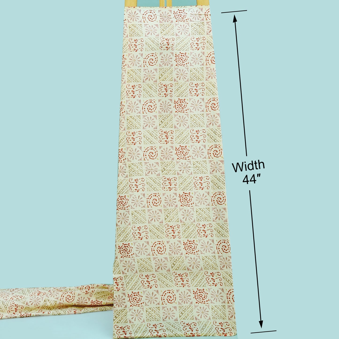 Chanderi Foil Print Fabric