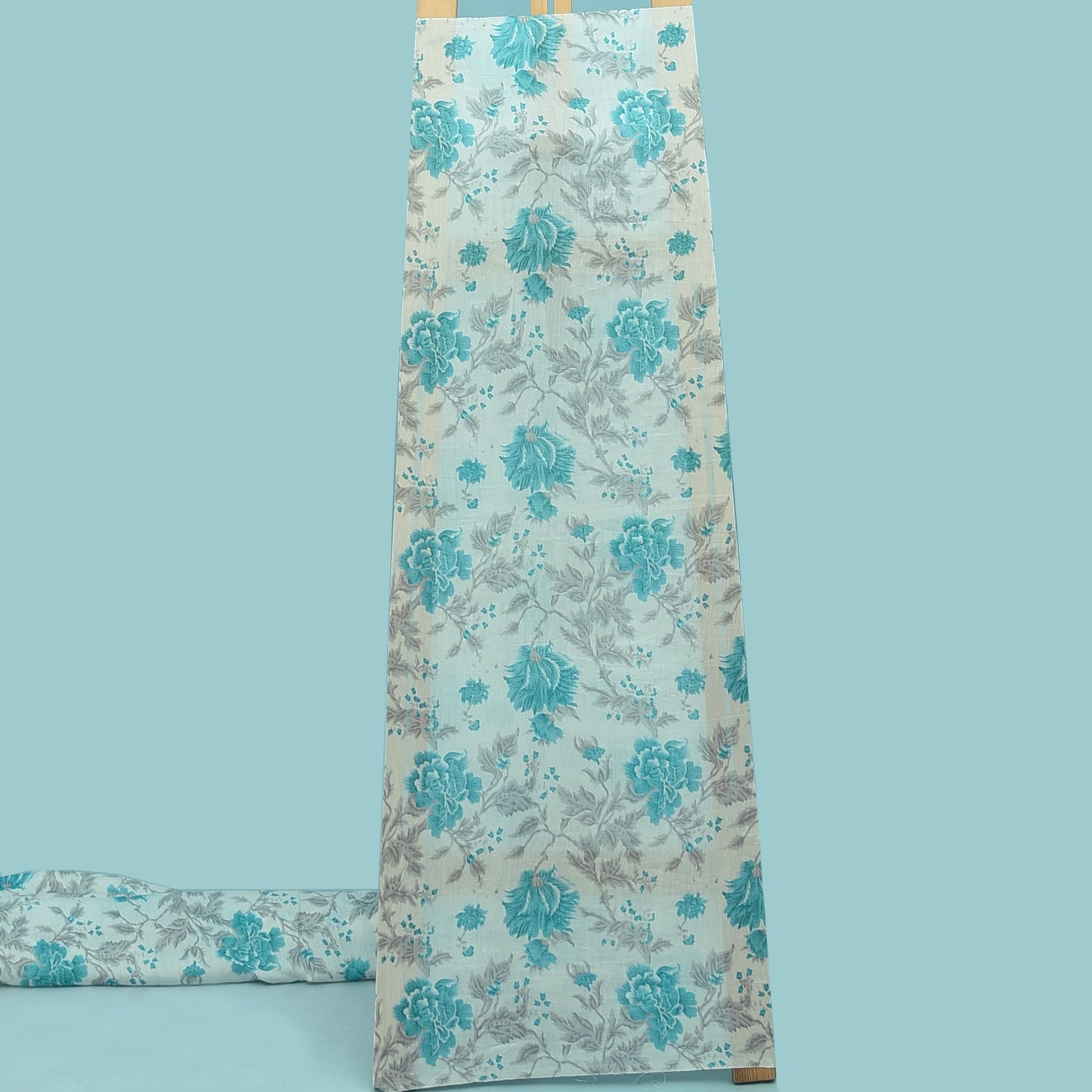 Multicolor Chanderi Print Fabric