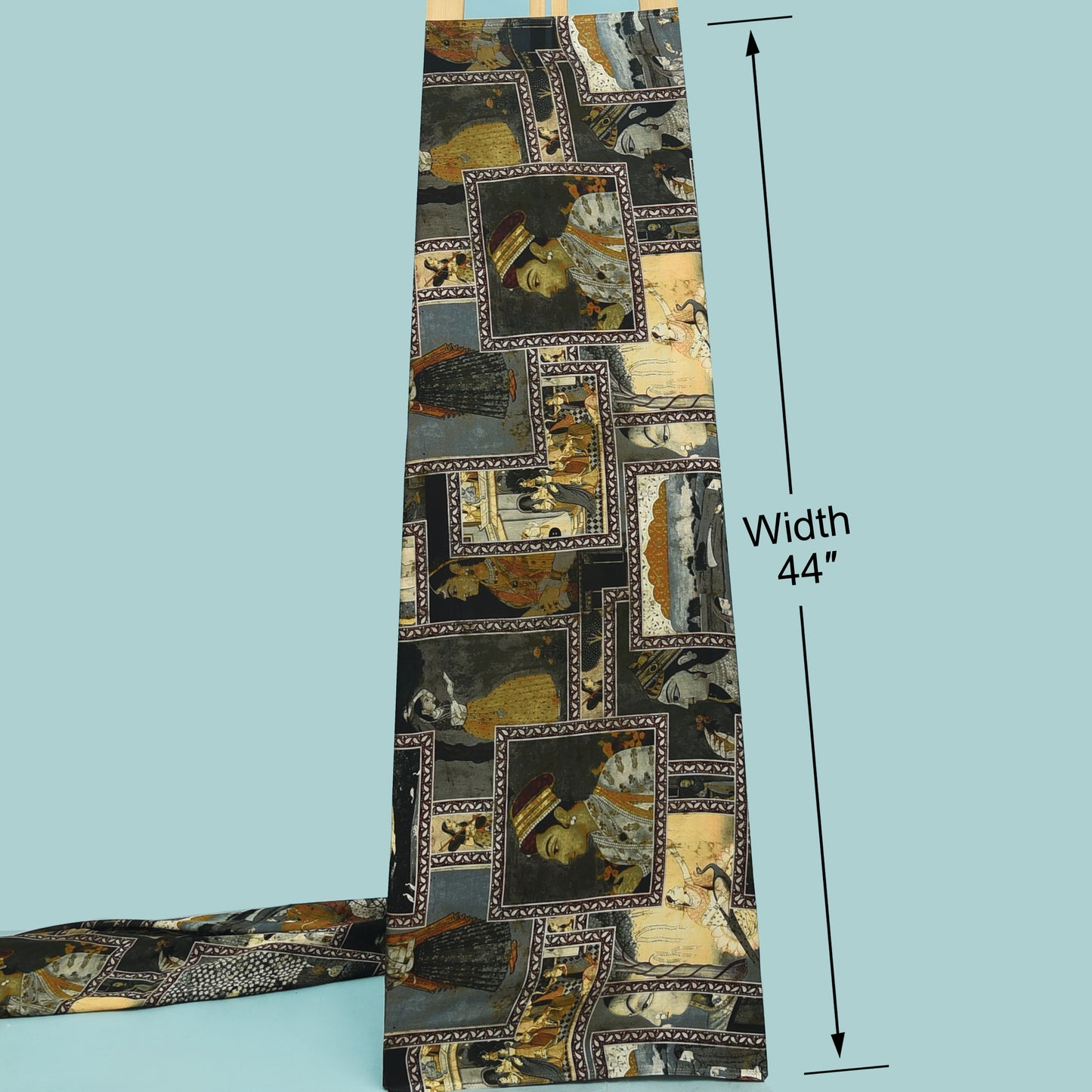 Multicolor Modal Satin Hydra Print Fabric