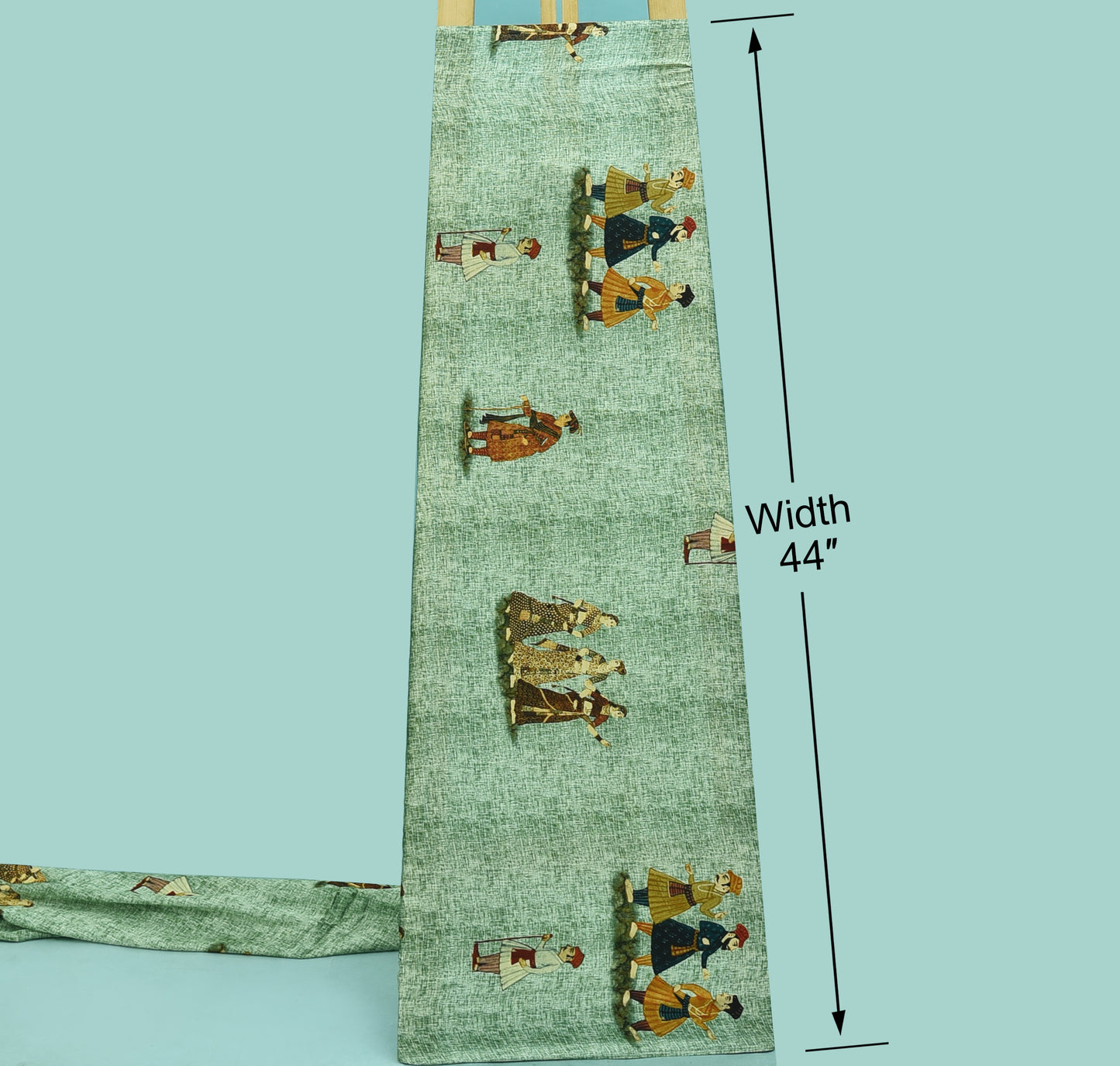 Multicolor Modal Satin Hydra Print Fabric