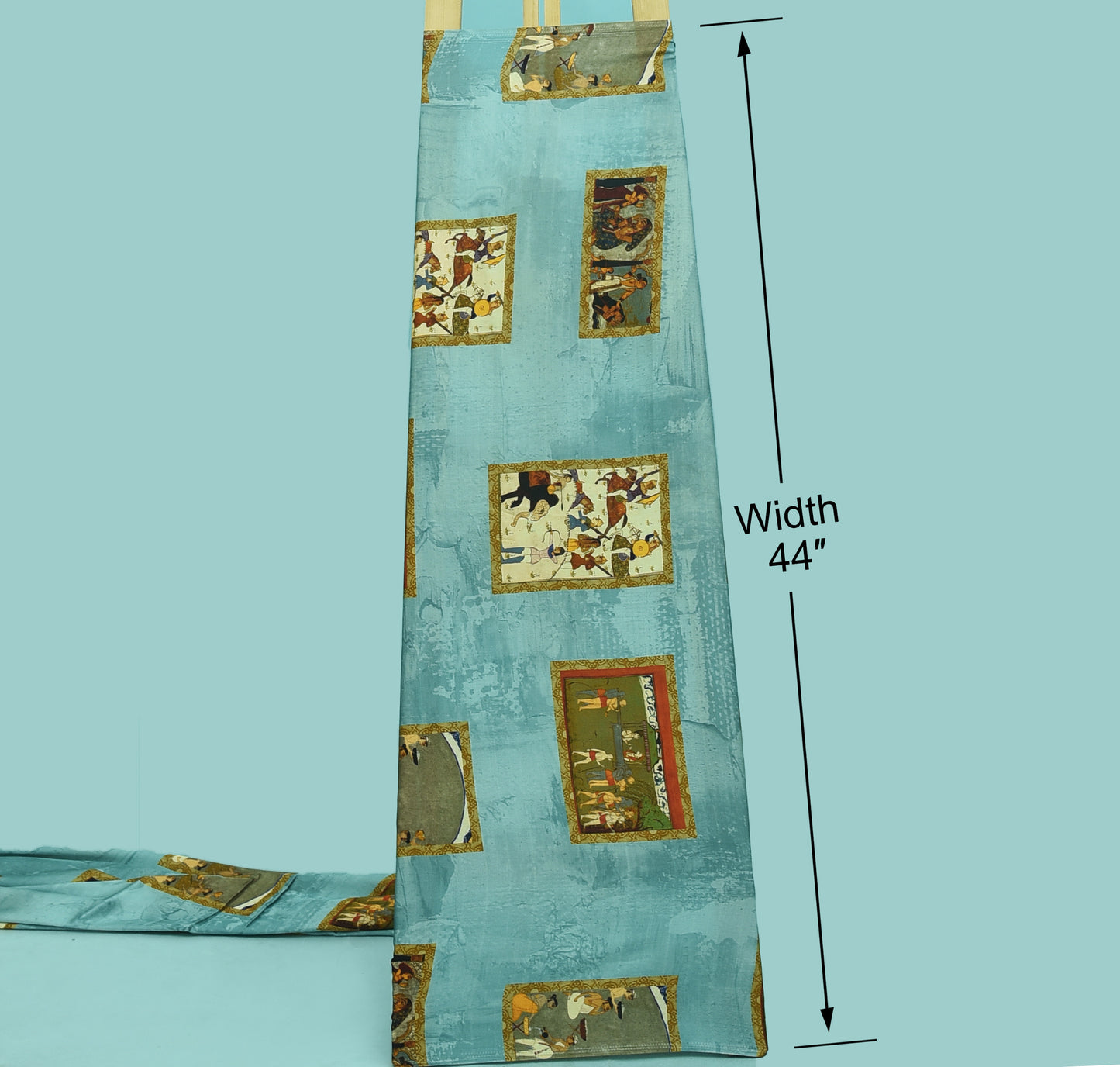 Multicolor Modal Satin Hydra Print Fabric