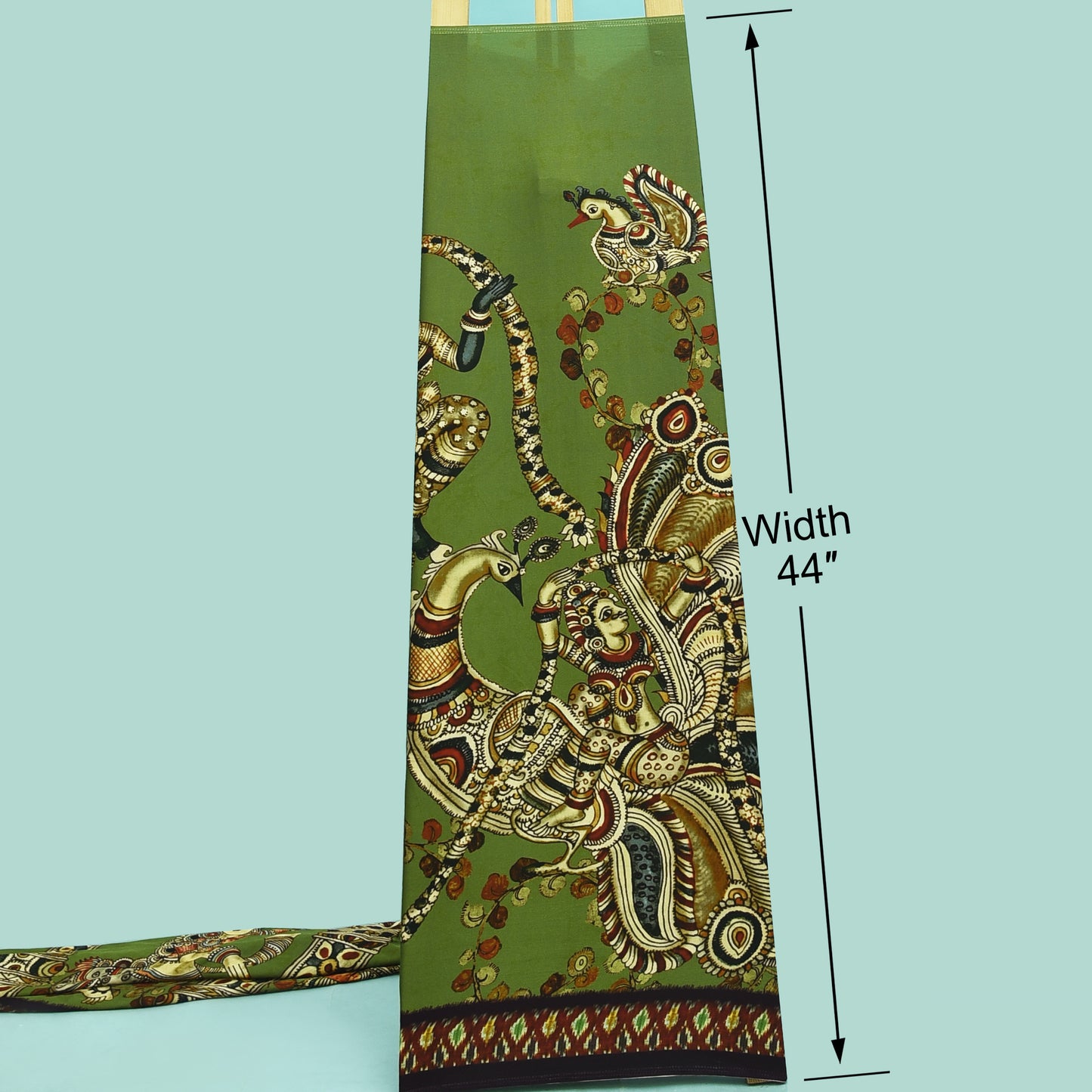 Multicolor Modal Satin Hydra Print Fabric