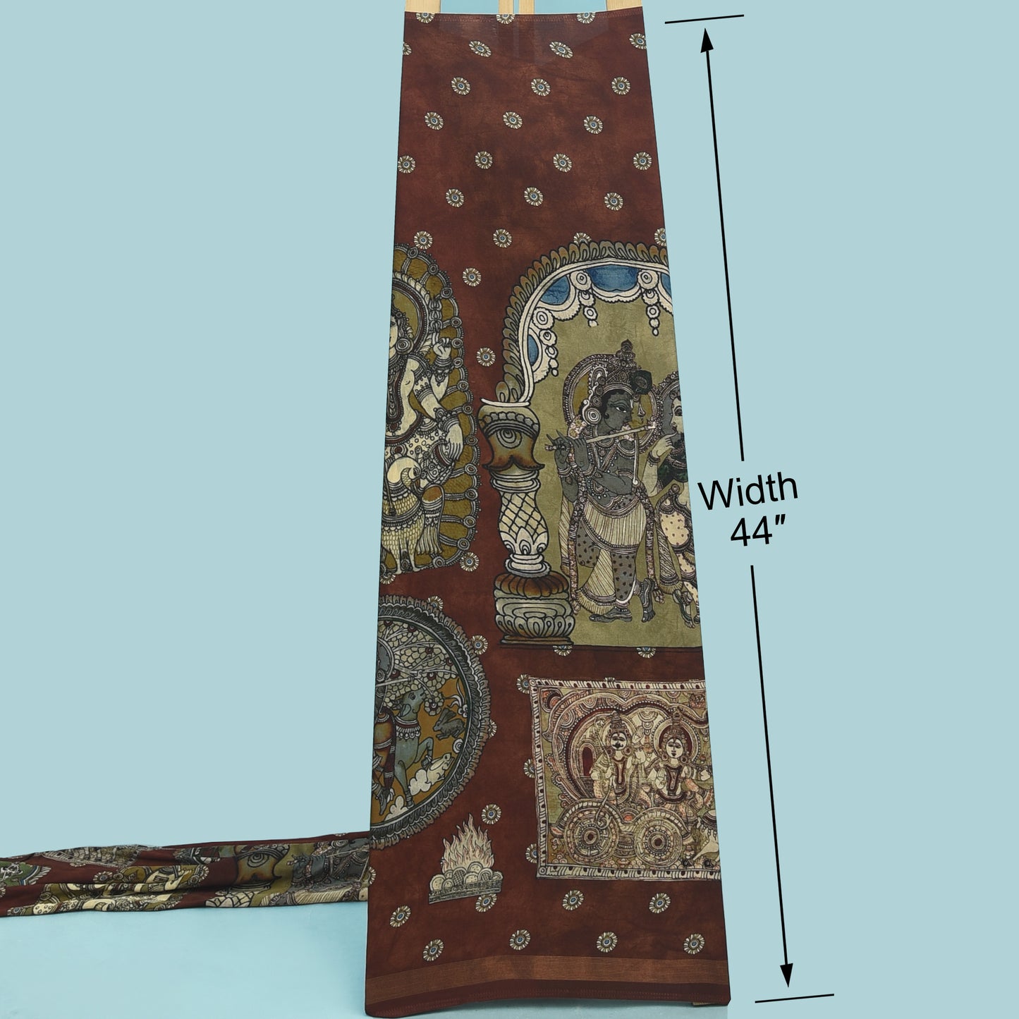 Multicolor Modal Satin Hydra Print Fabric