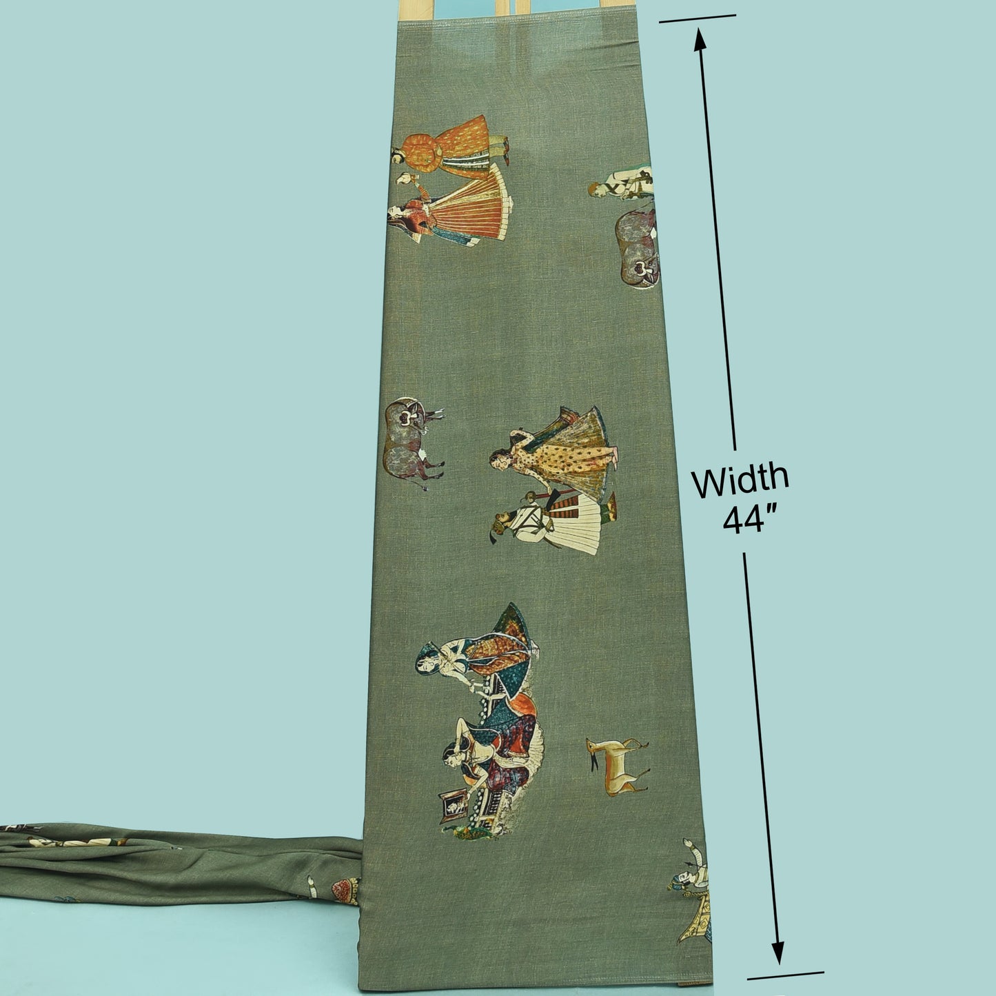 Multicolor Modal Satin Hydra Print Fabric