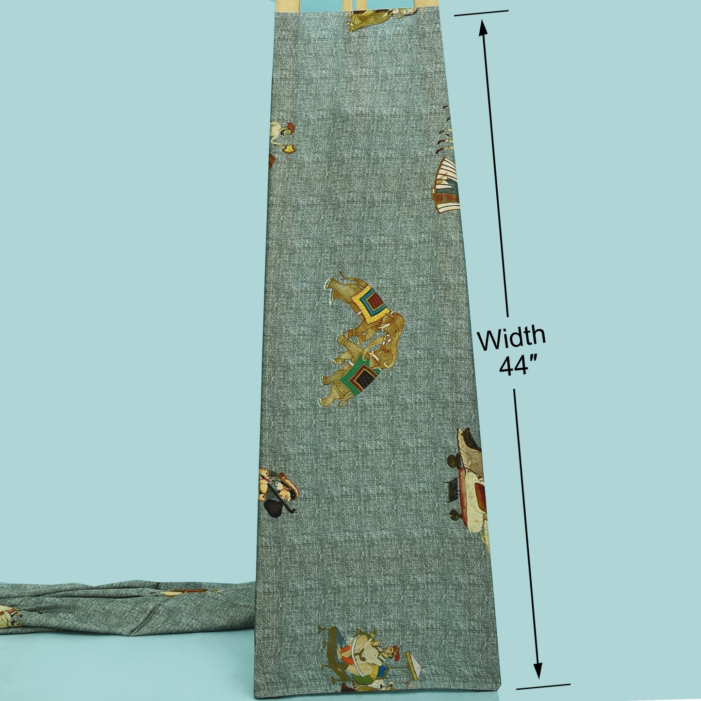 Multicolor Modal Satin Hydra Print Fabric