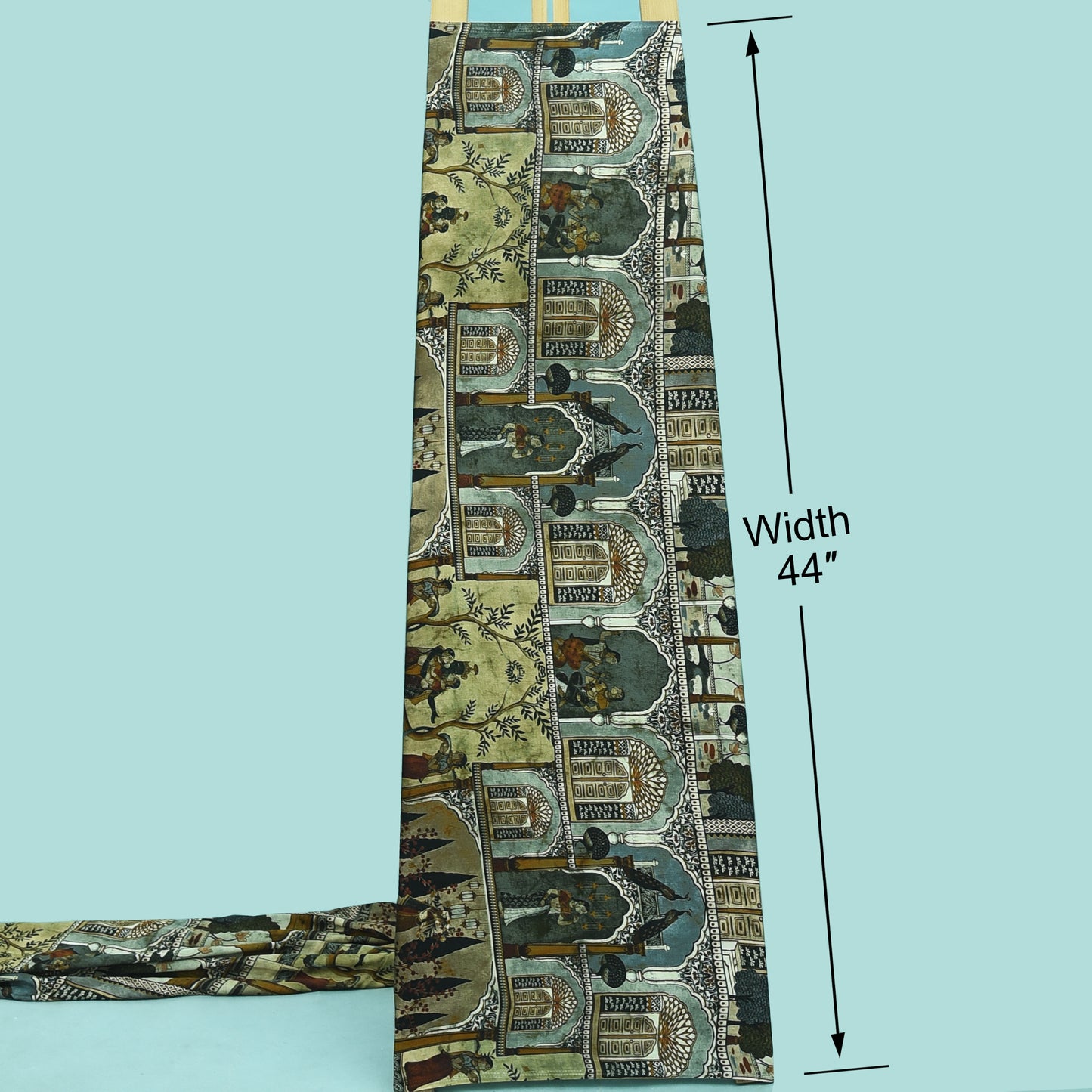 Multicolor Modal Satin Hydra Print Fabric