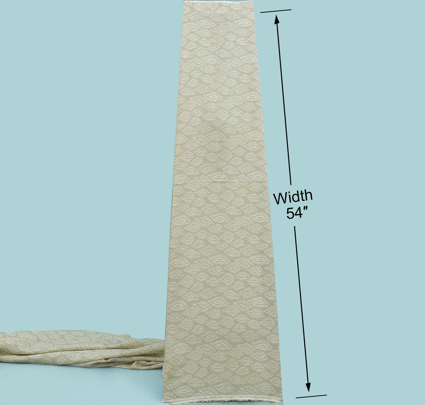 Pure Linen Print Men's Shirting Fabric