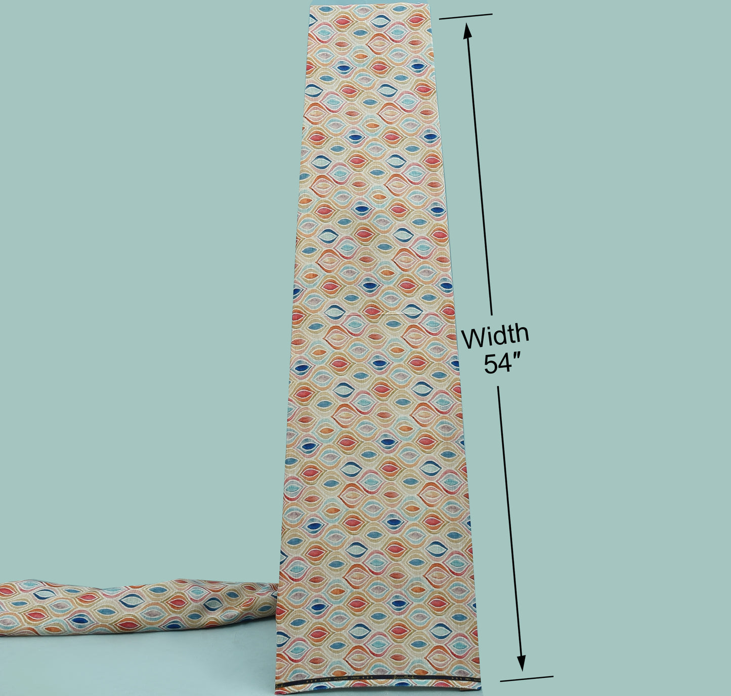 Pure Linen Print Men's Shirting Fabric