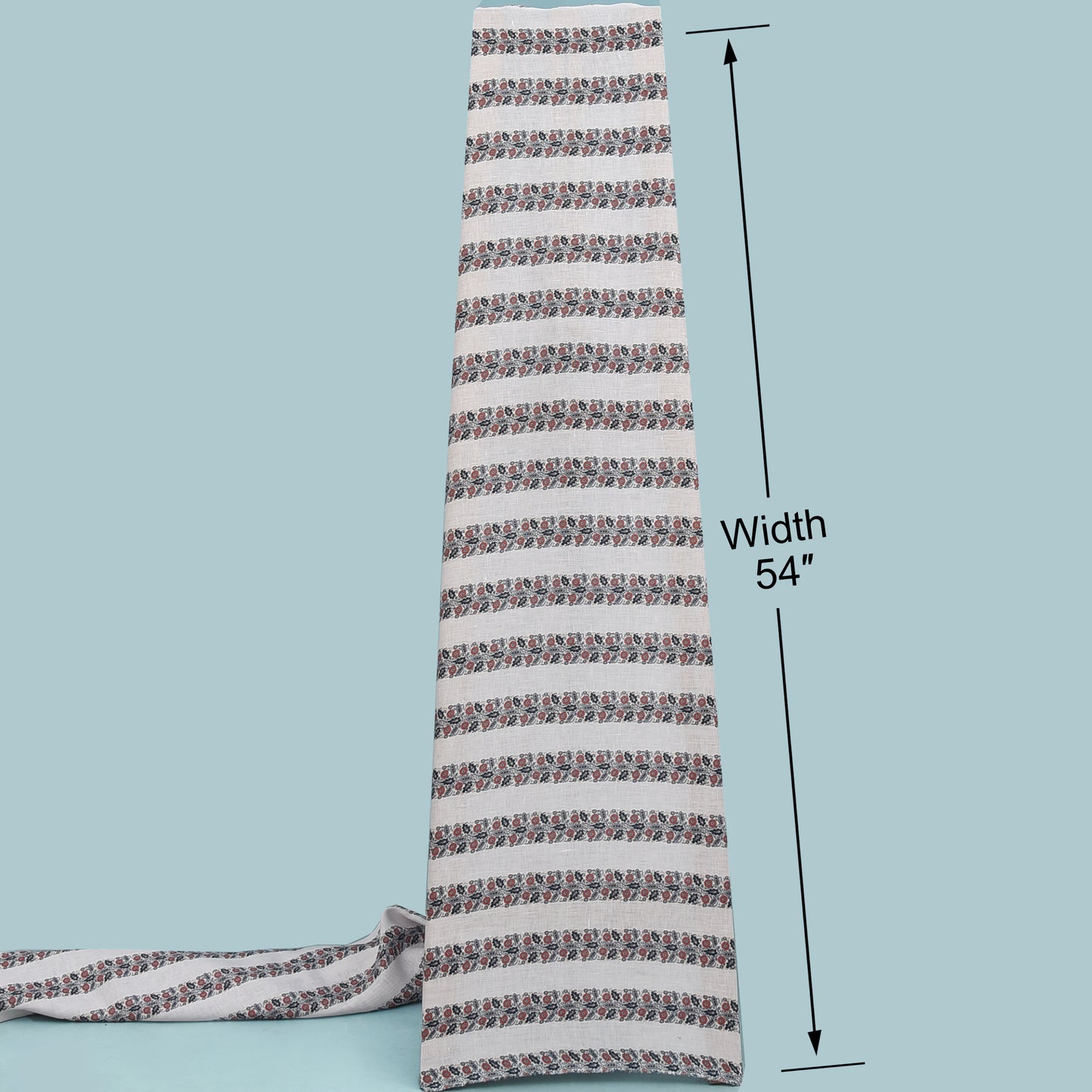 Pure Linen Print Men's Shirting Fabric