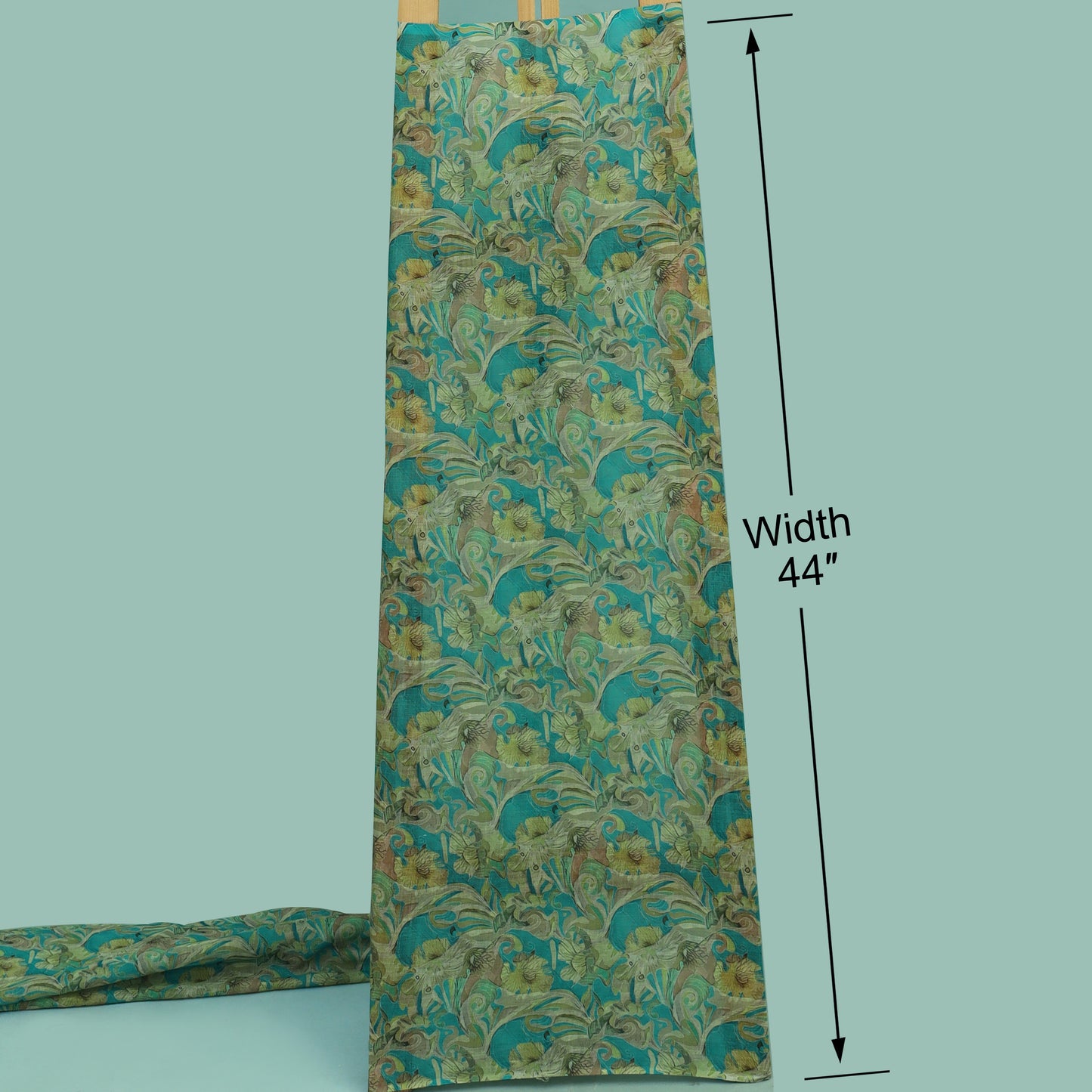Floral Linen Print Fabric