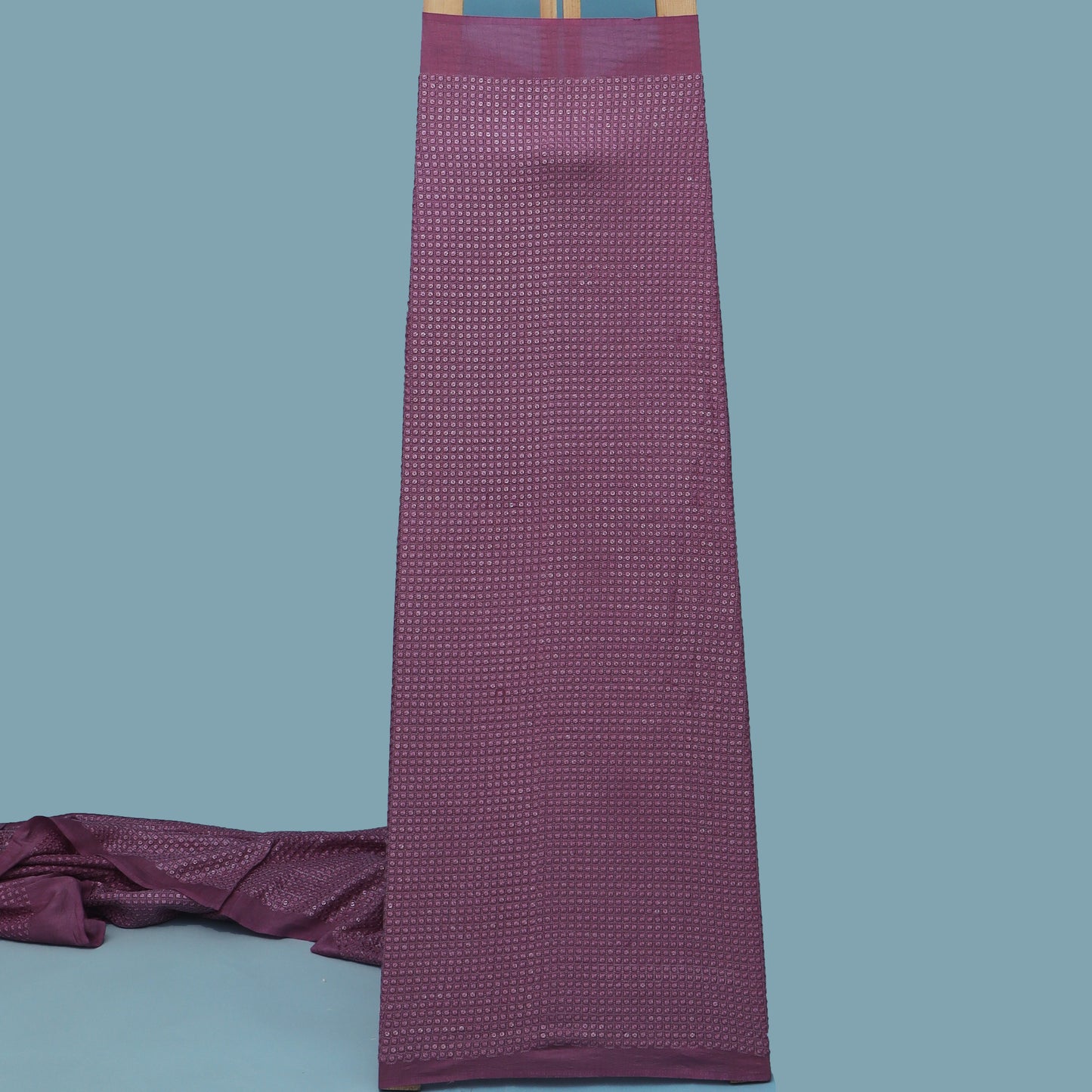 Move Color Slub Silk Embroidery Fabric