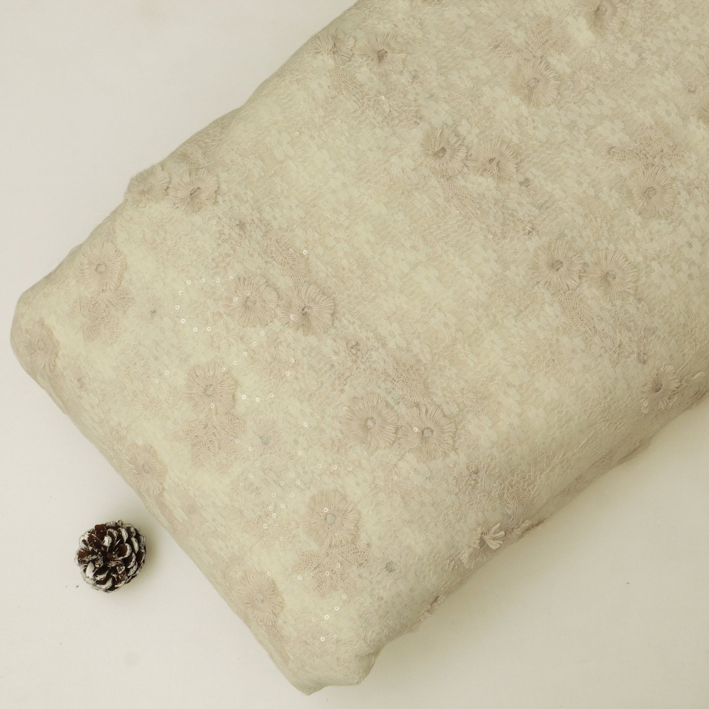 Cotton Net Embroidery Fabric