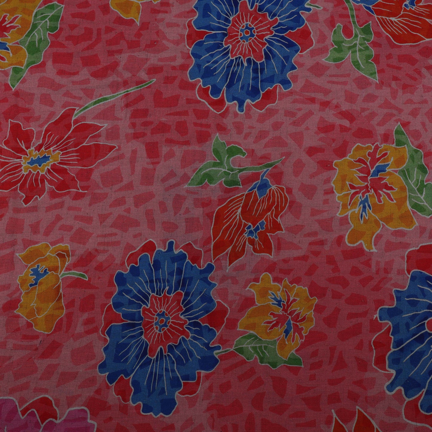Colored Linen Print Fabric