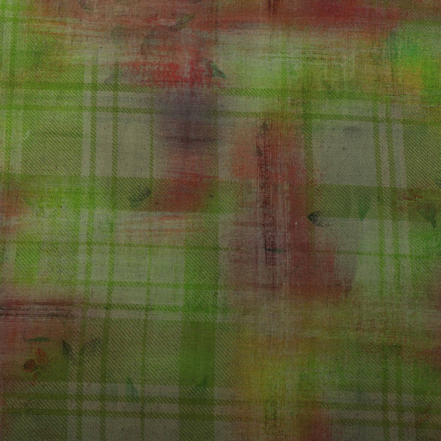 Colored Linen Print Fabric