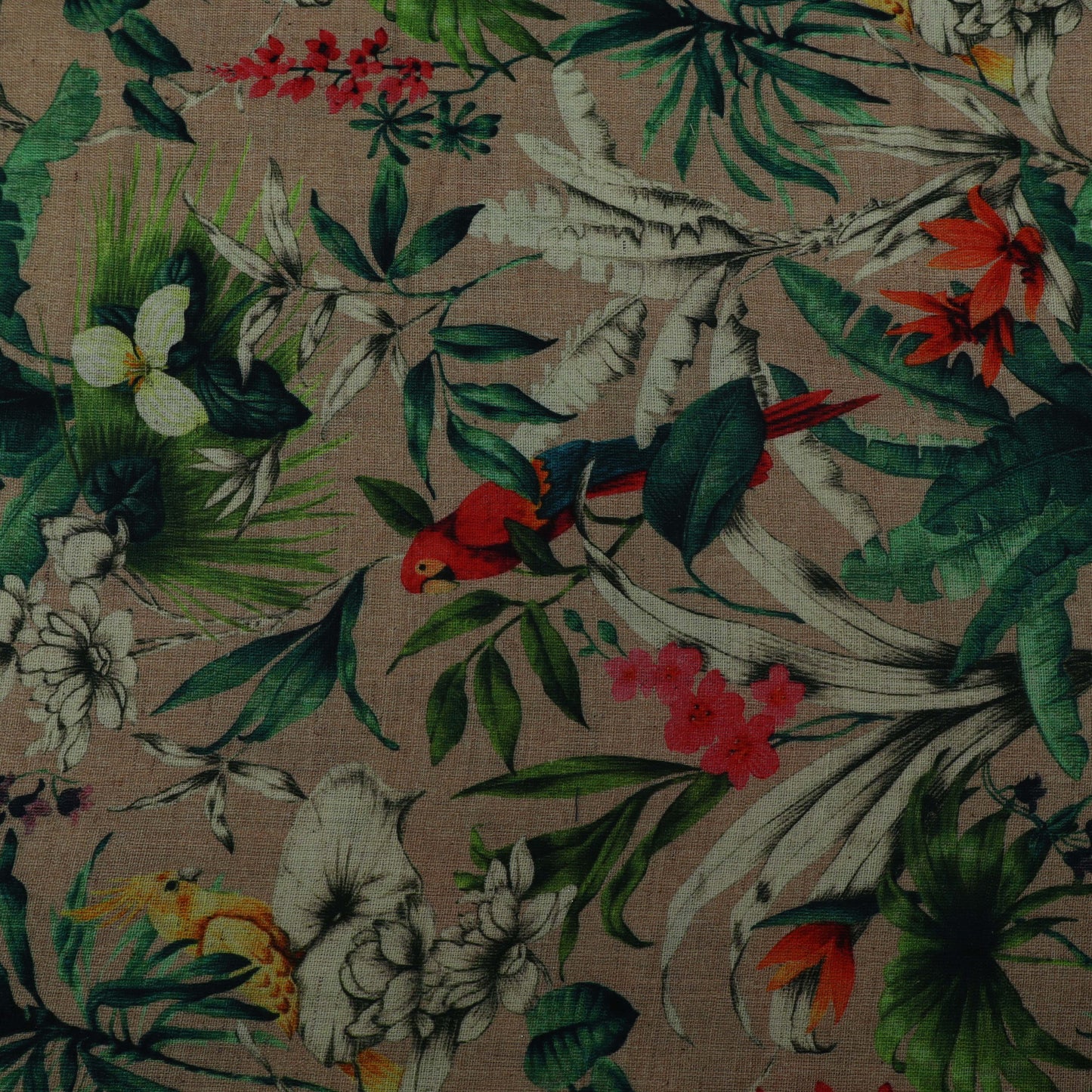 Colored Linen Print Fabric