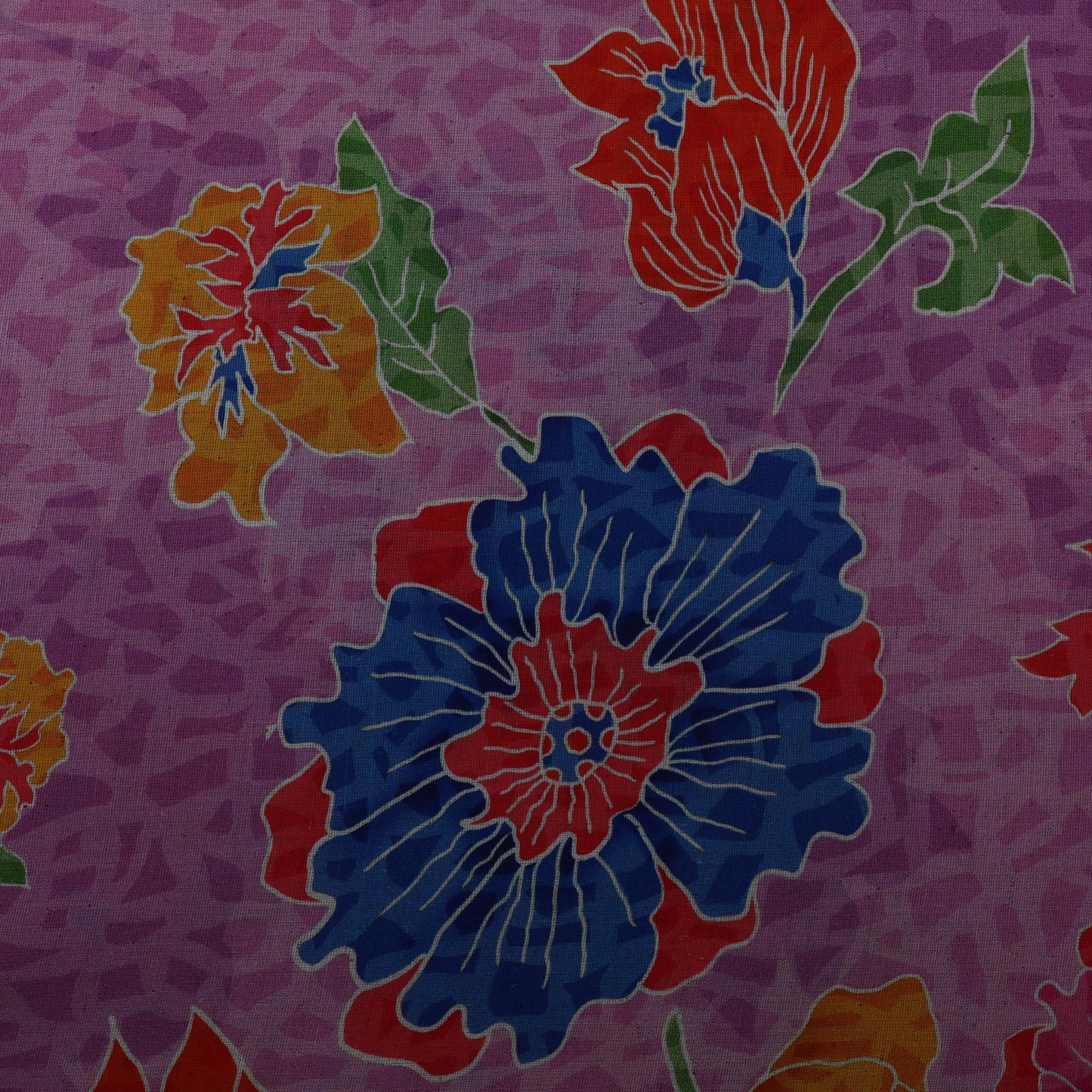 Colored Linen Print Fabric