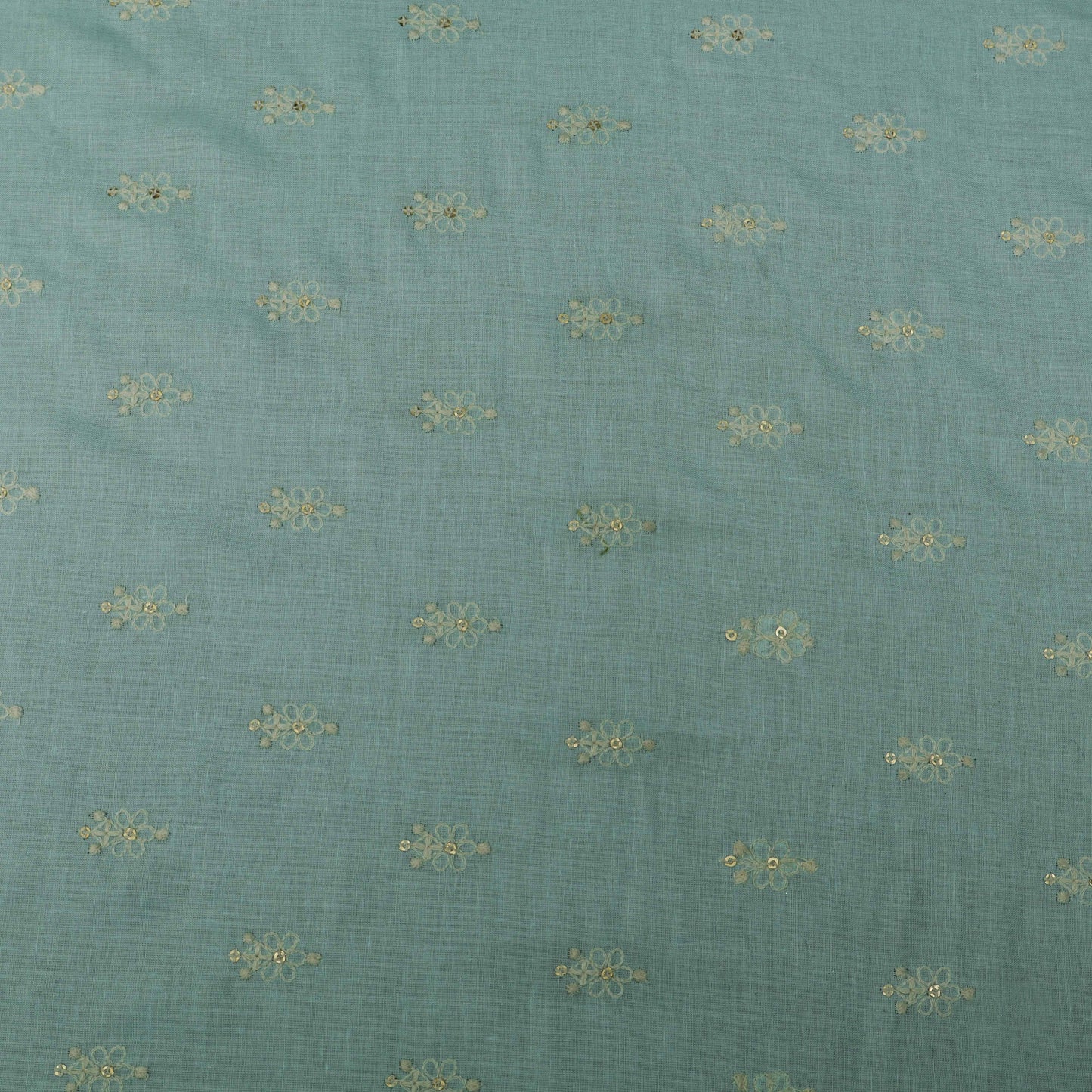 Colored Cotton Booti Fabric