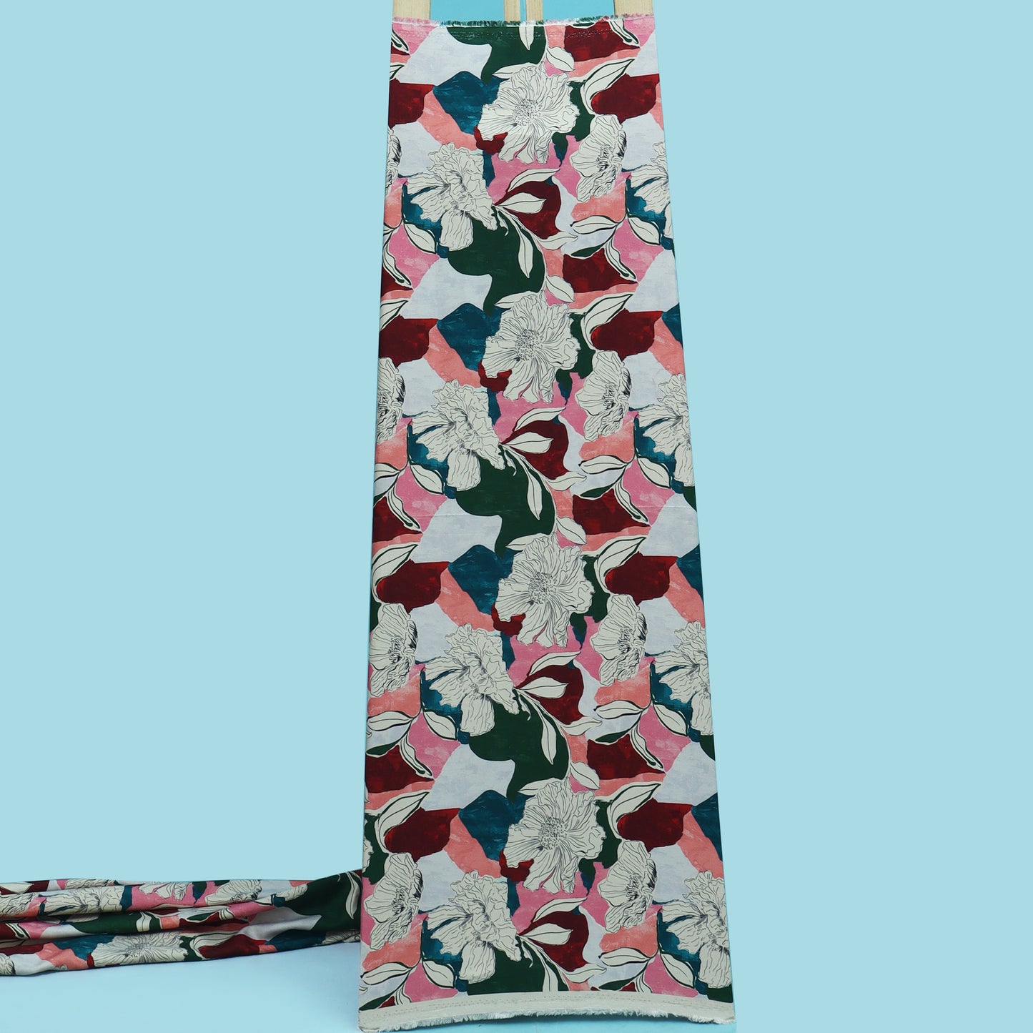 Multicolor Pashmina Print Fabric