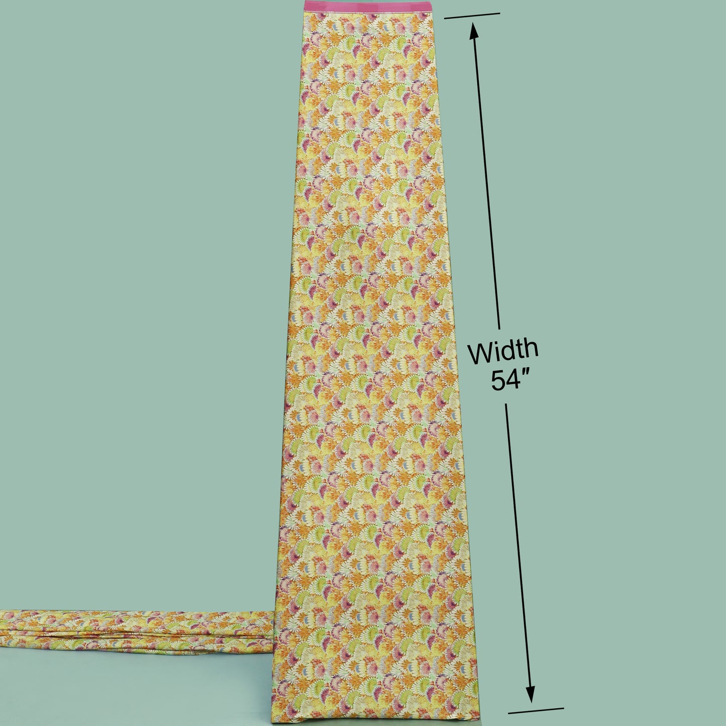 Multicolor Armani Satin Print Fabric