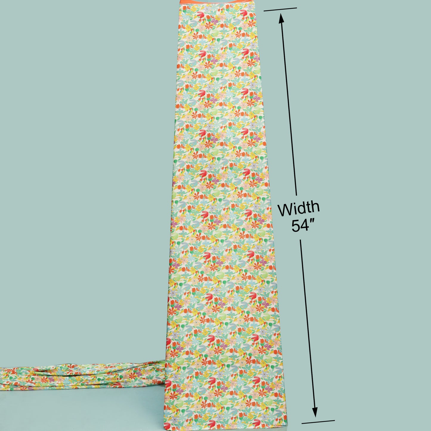 Multicolor Armani Satin Print Fabric