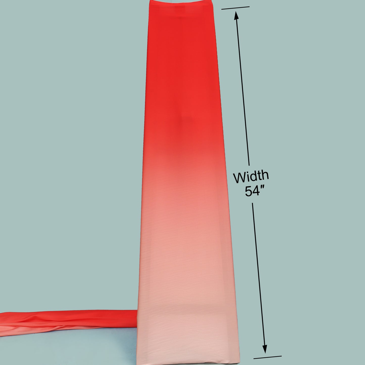 Shaded Ombre Armani Satin Fabric