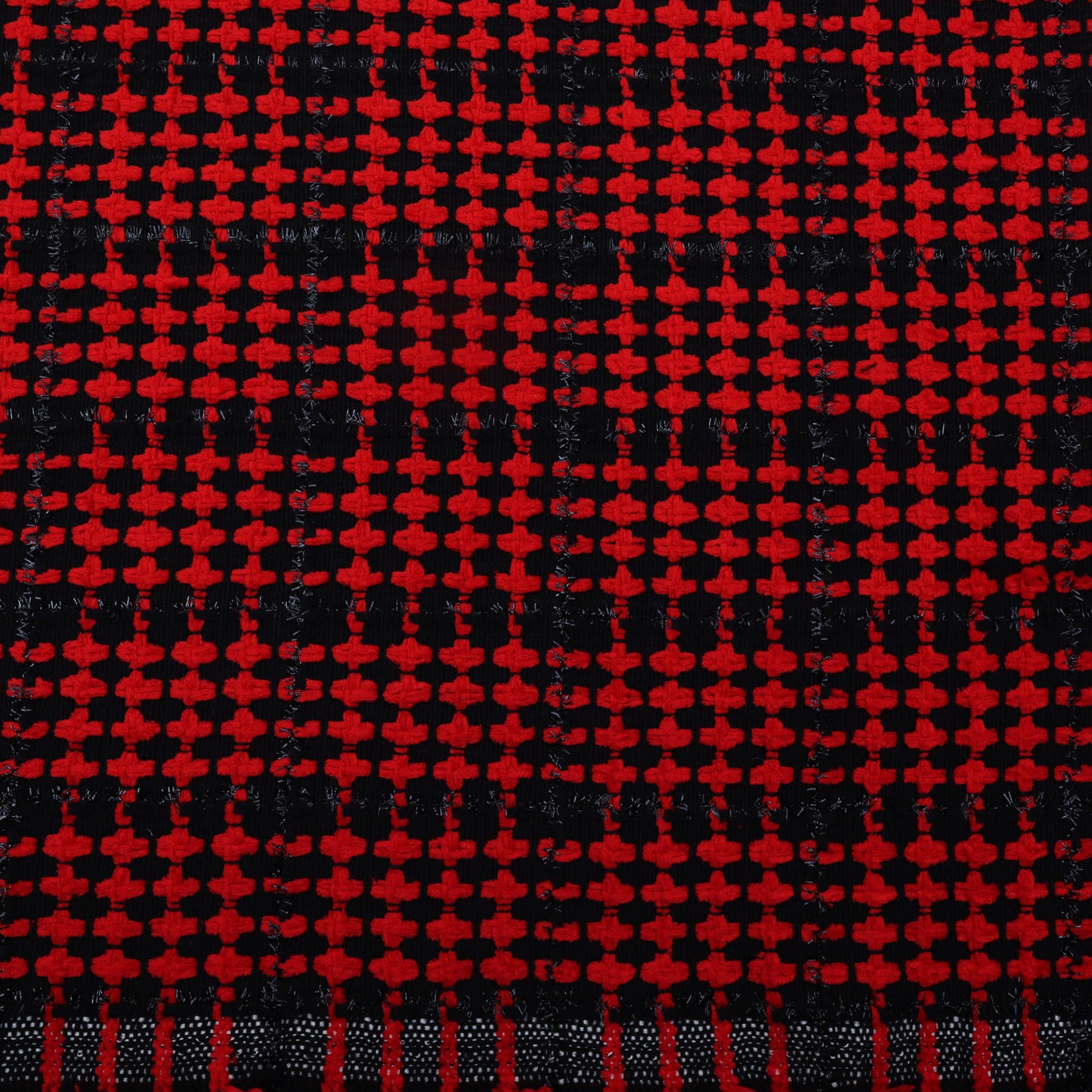 Red Color Heavy Woolen Shimmer Fabric