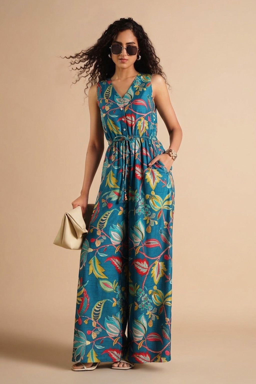 Slub Satin Print Fabric