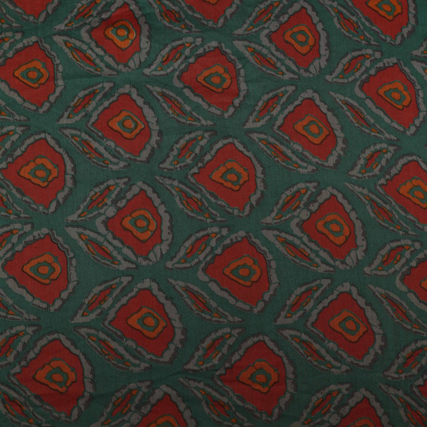 Colored Chanderi Print Fabric