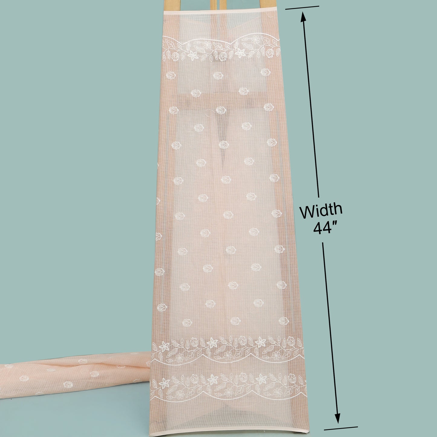 Kota Check Embroidery Fabric