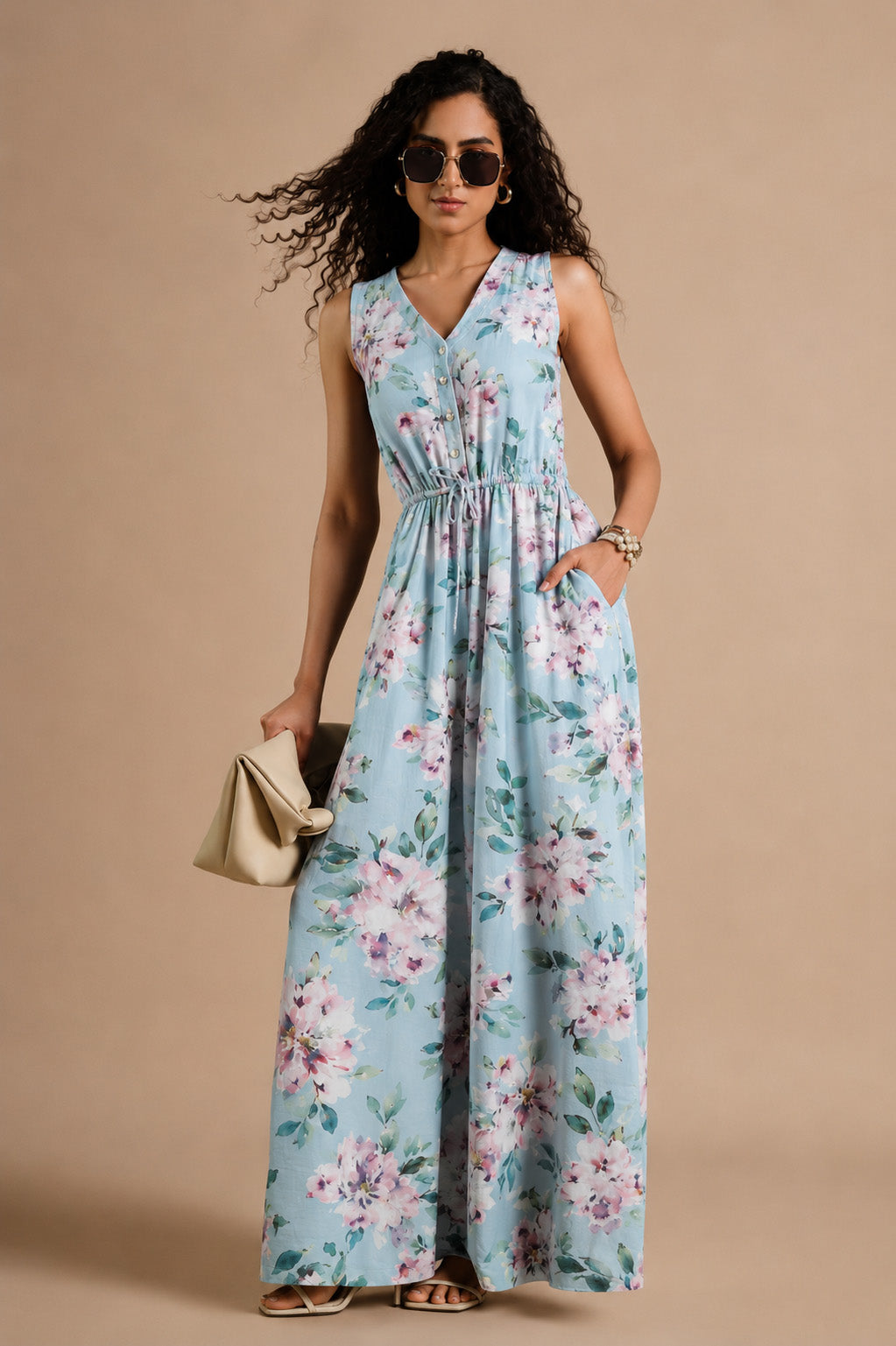 Slub Satin Print Fabric