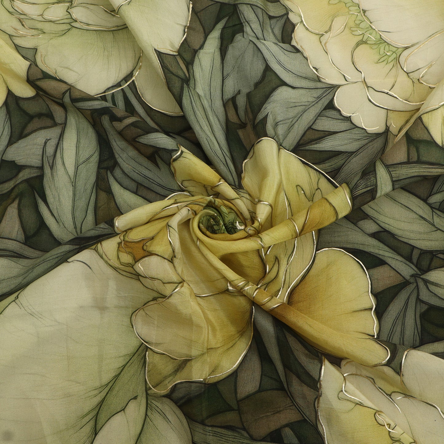 Crepe Printed Kupi Fabric