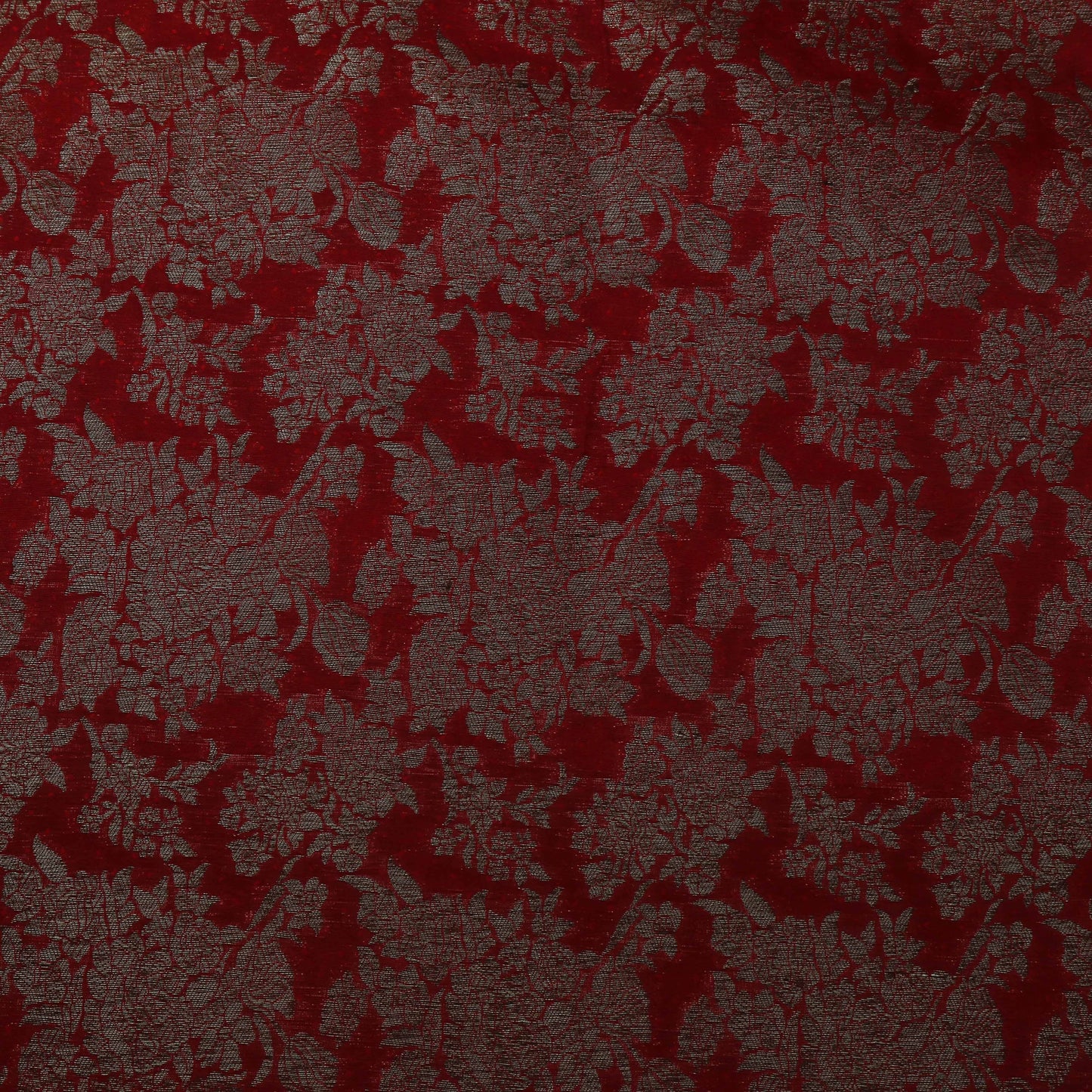 Maroon Color Antique Brocade Fabric