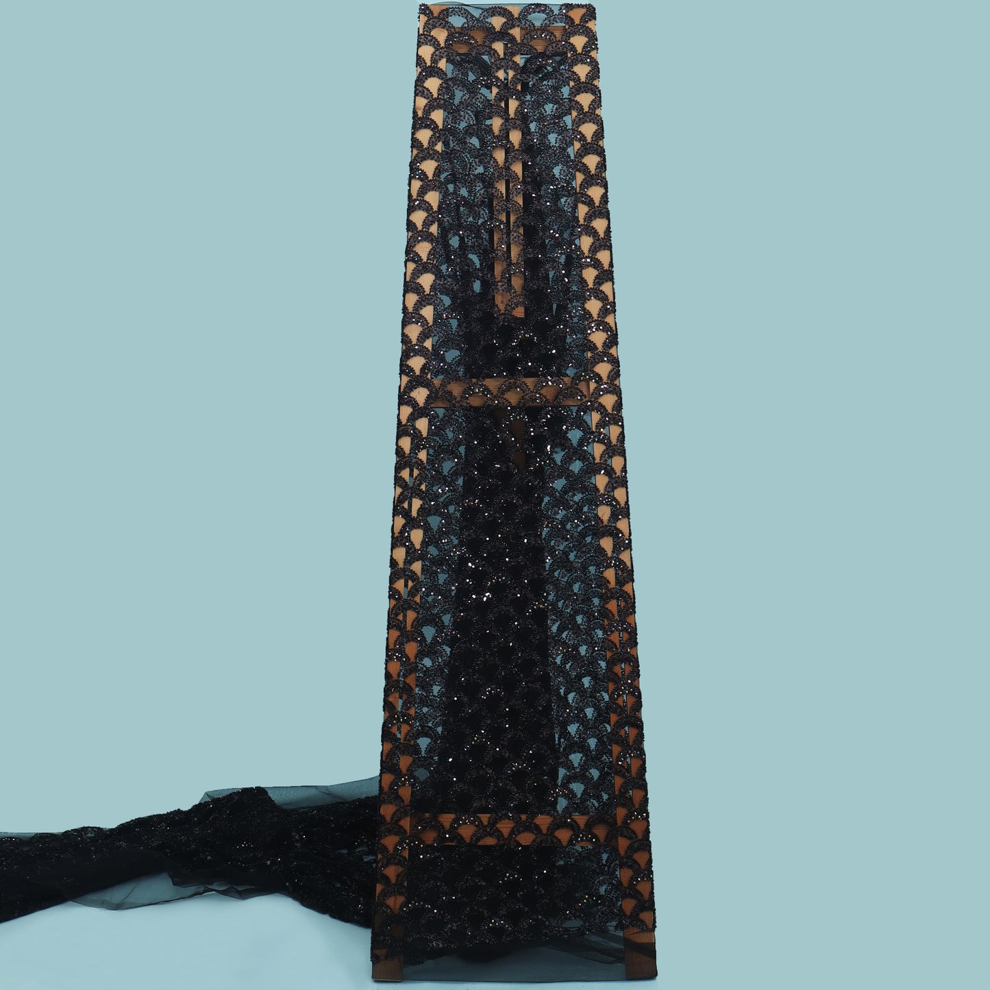 Colored Net Embroidery Fabric