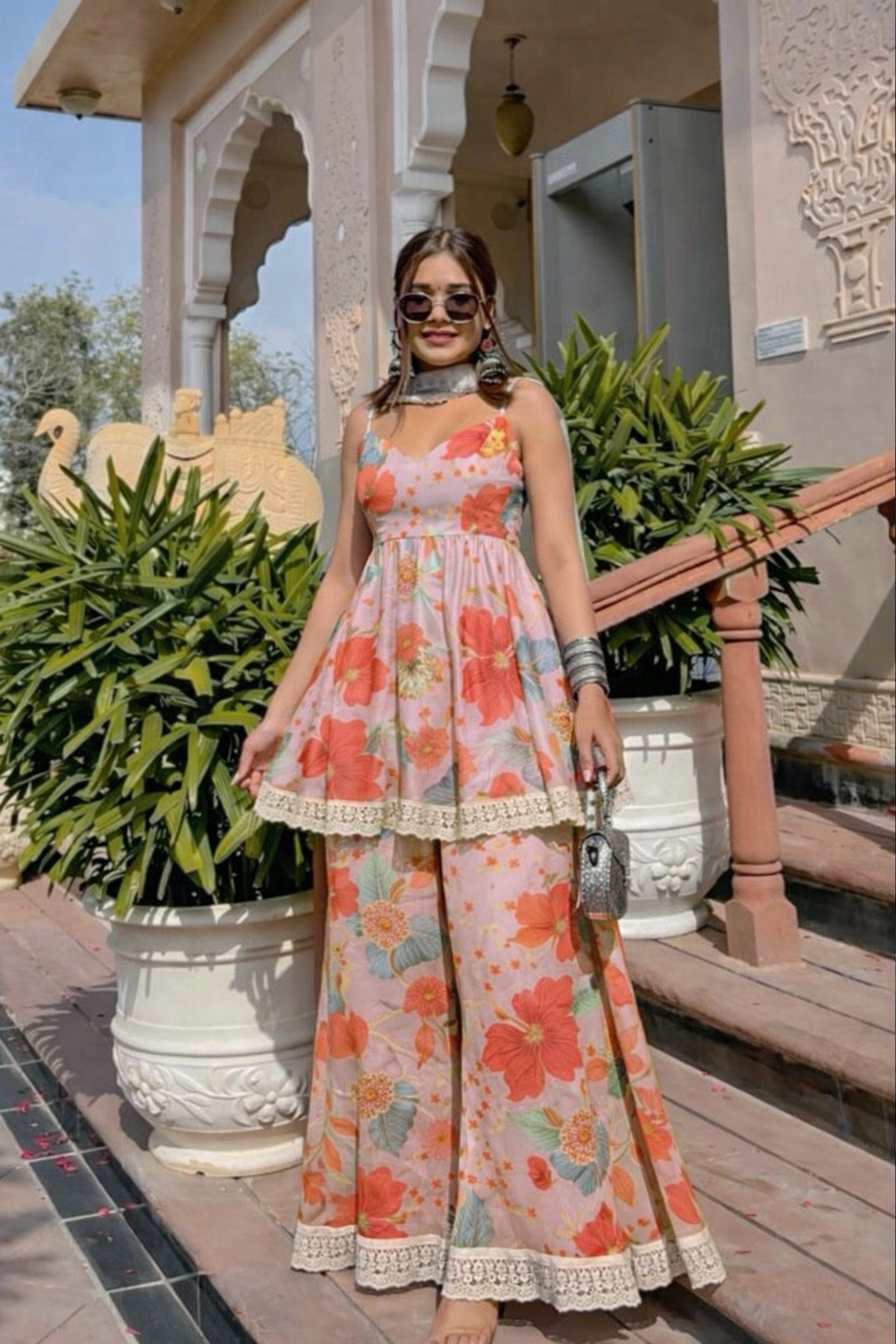 Floral Design Cotton Printed Fabric