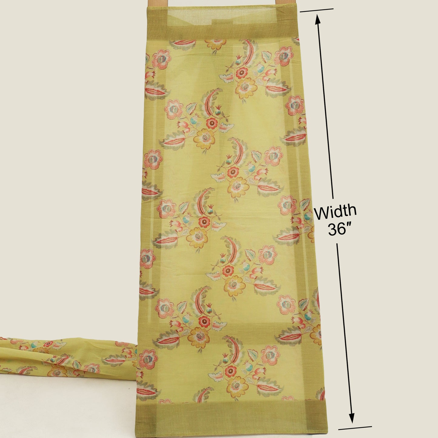 Floral Design Cotton Dupatta