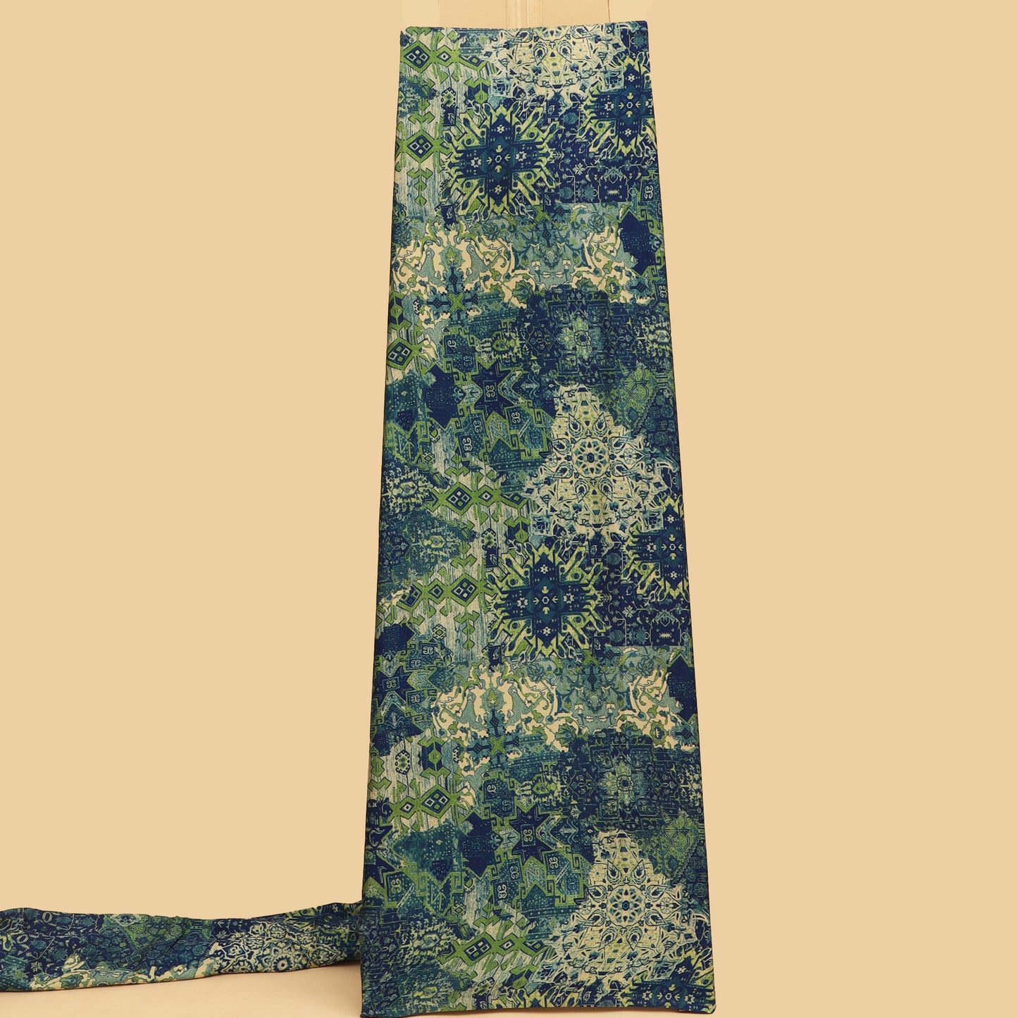 Multicolor Modal Satin Print Fabric