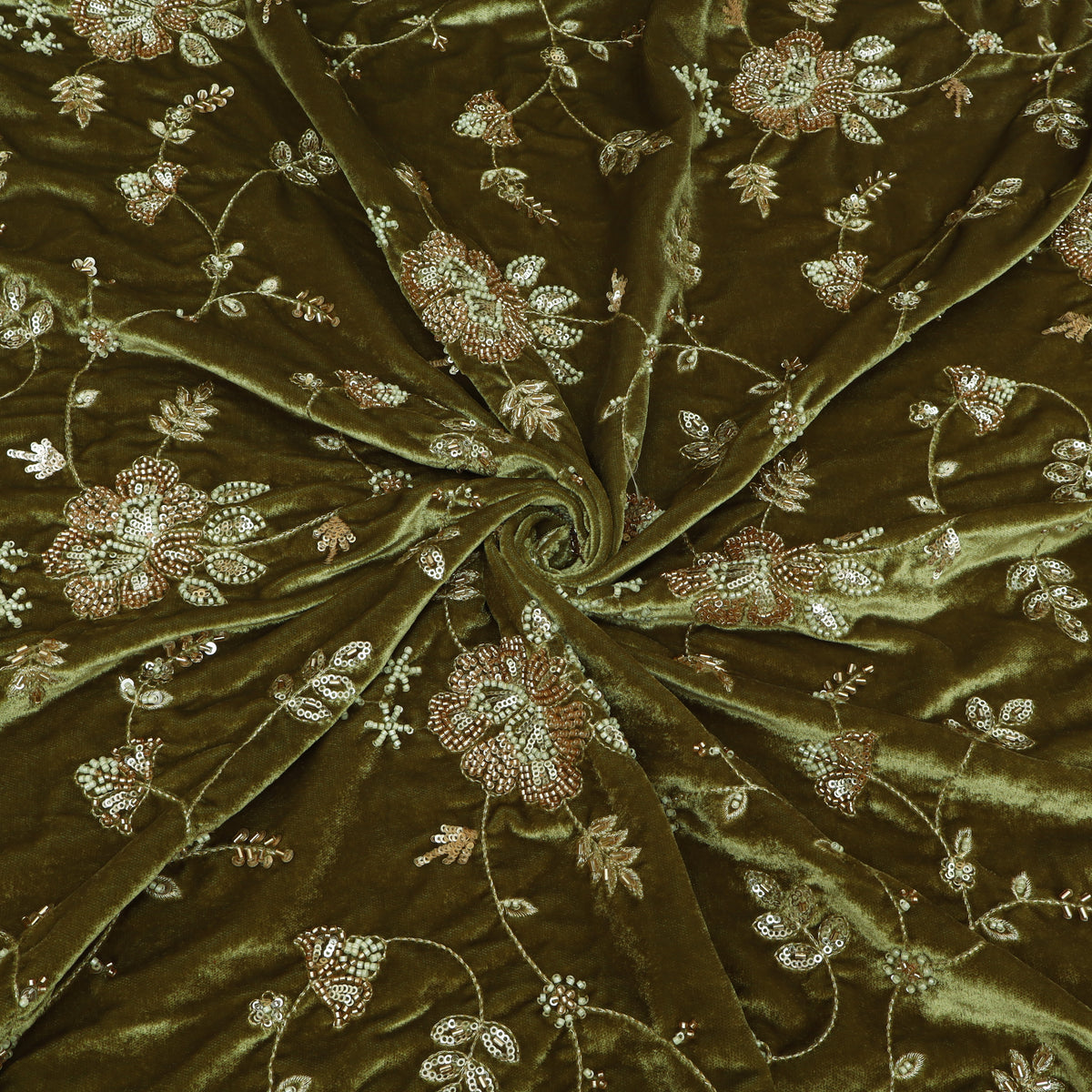 Velvet Embroidery Fabric