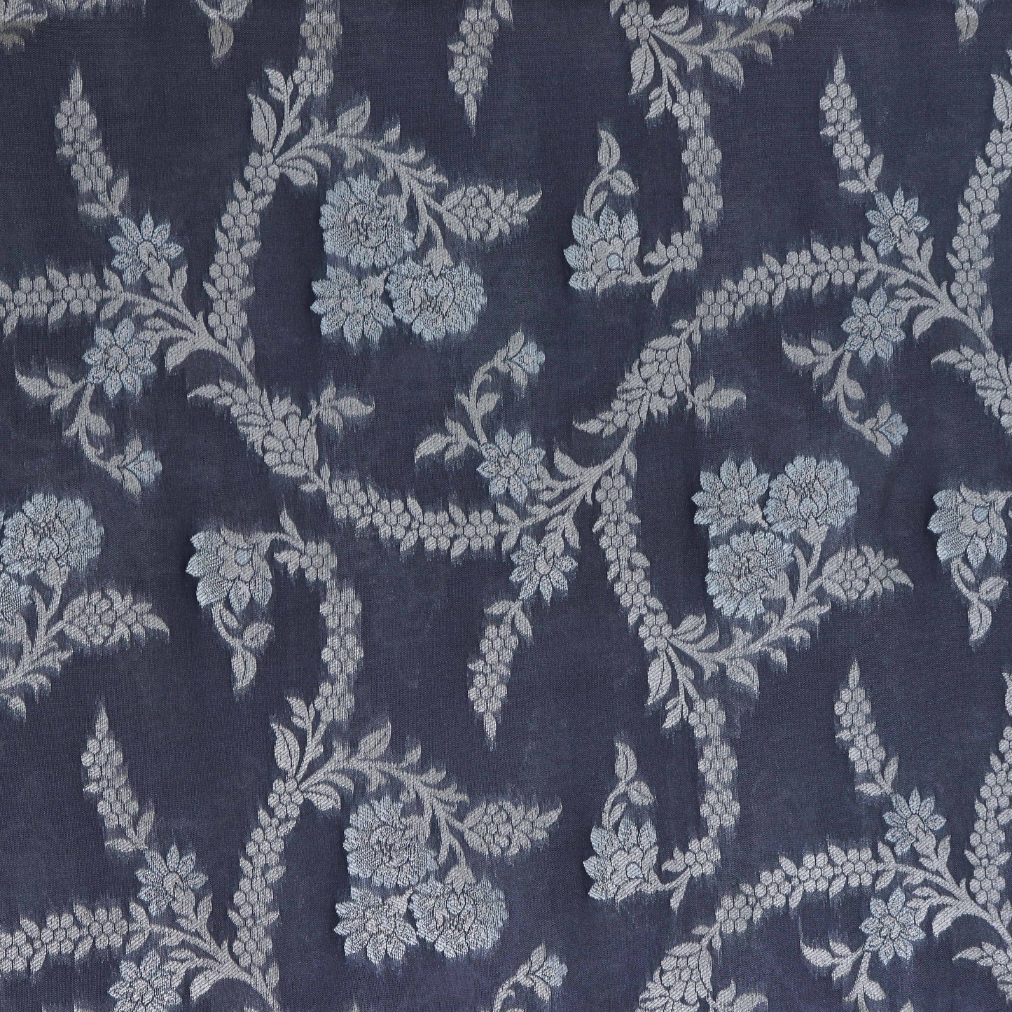 Grey Color Brocade Fabric