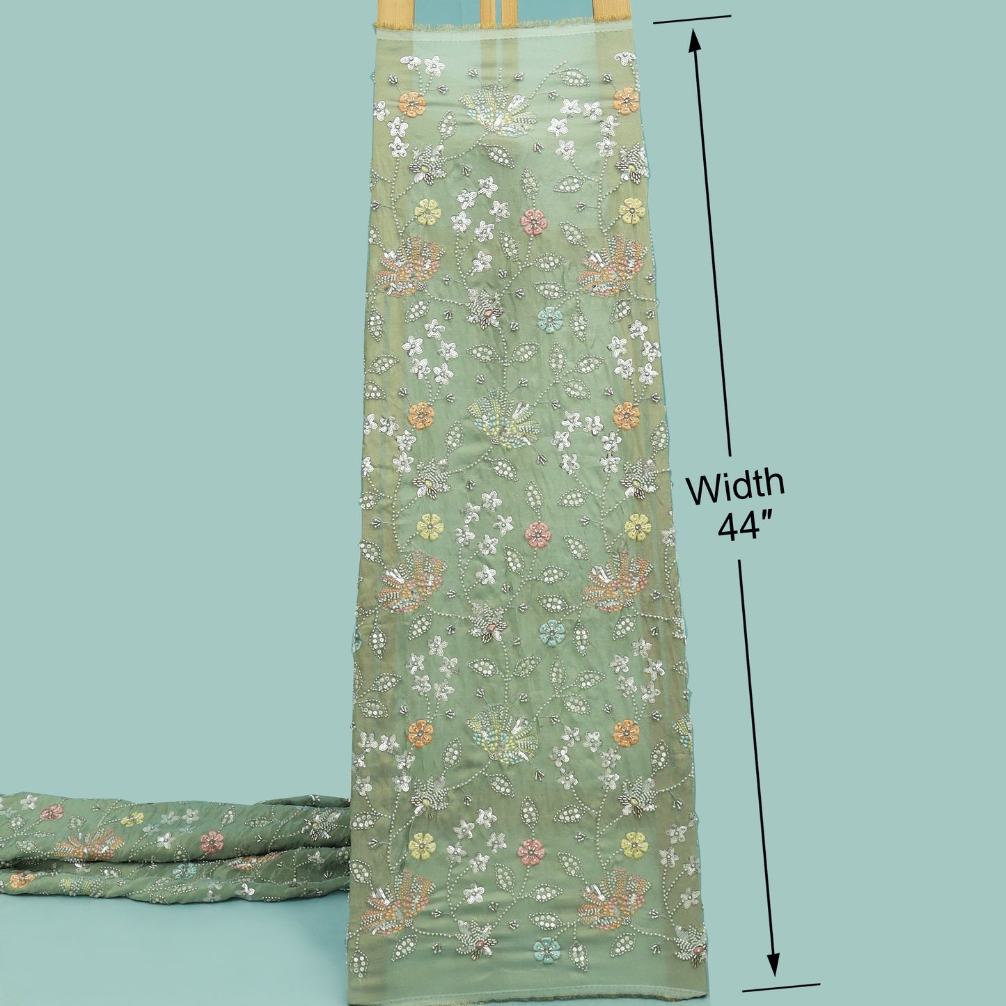 Tissue Sequins Embroidery Fabric