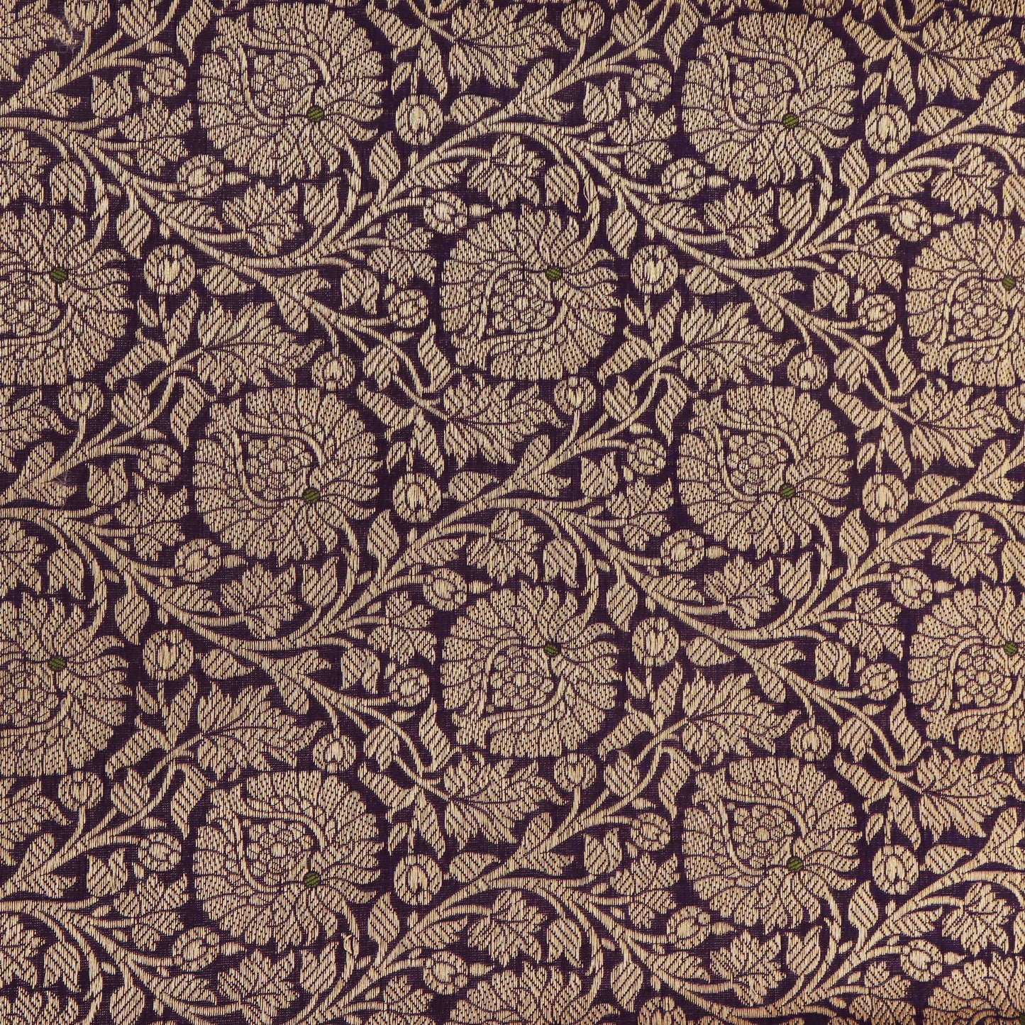 Purple Color Katan Brocade Fabric