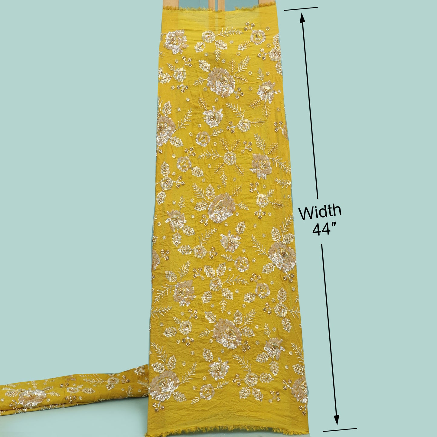 Tissue Sequins Embroidery Fabric