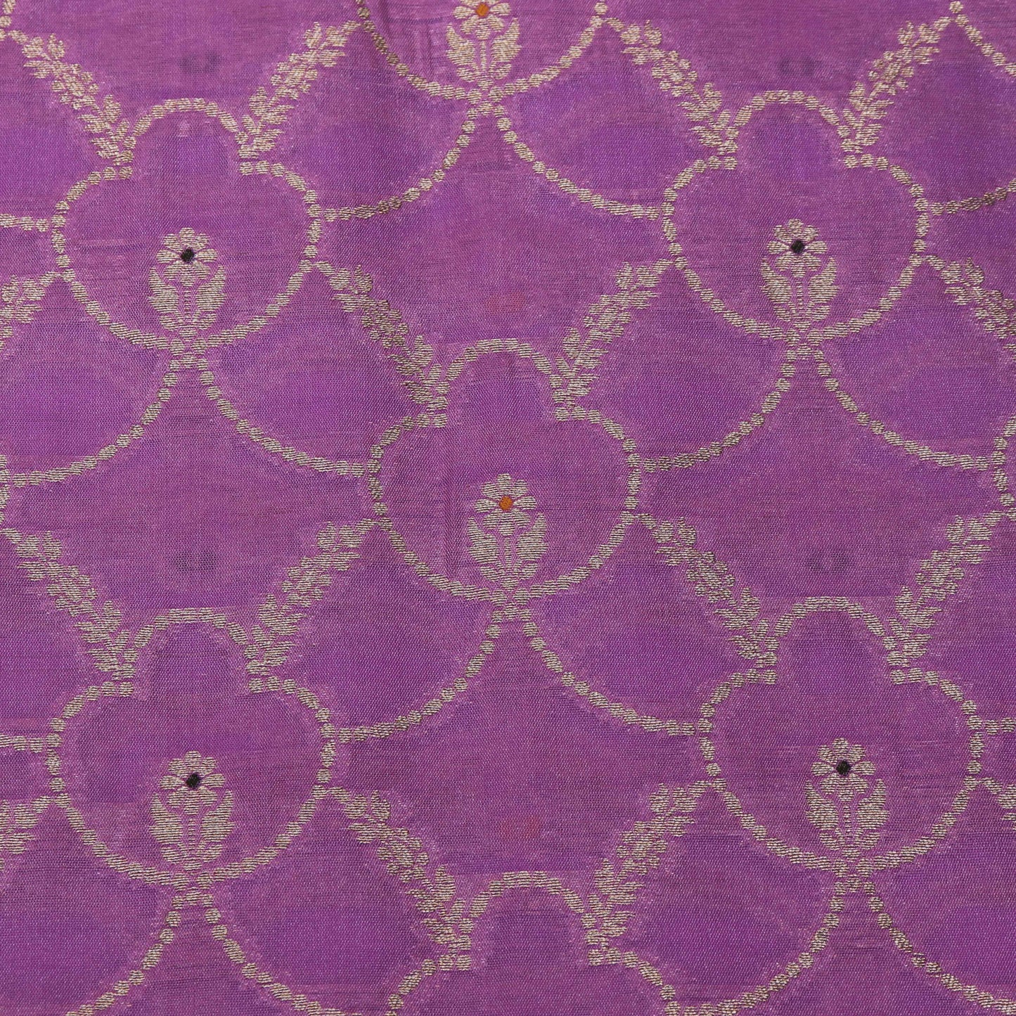 Lavender Color Katan Brocade Fabric